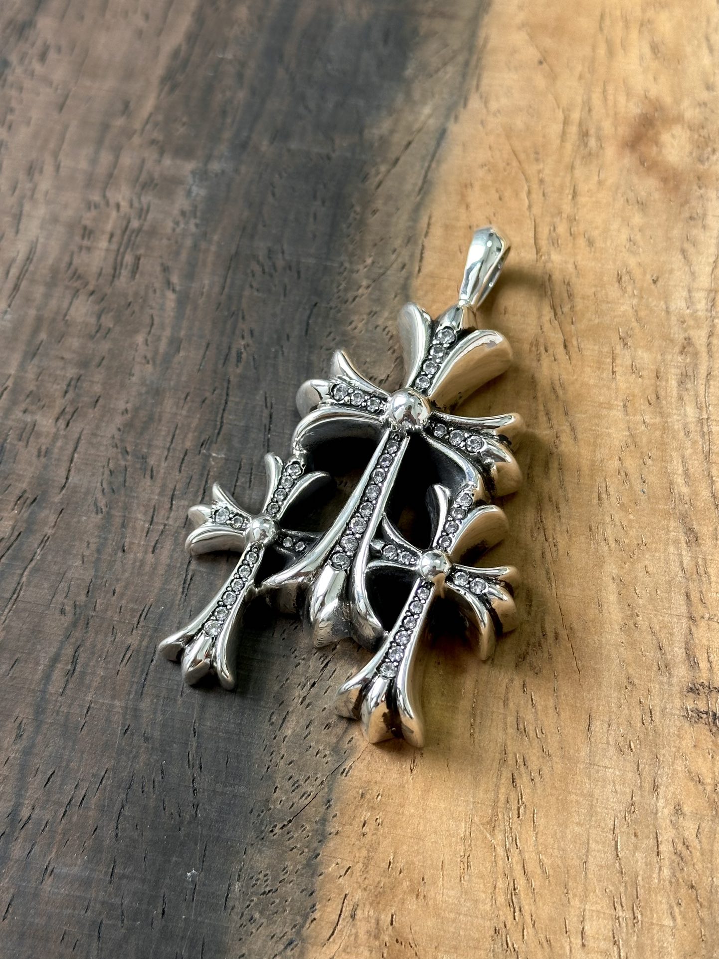 Necklace Pendant, 925 Silver Diamond Custom