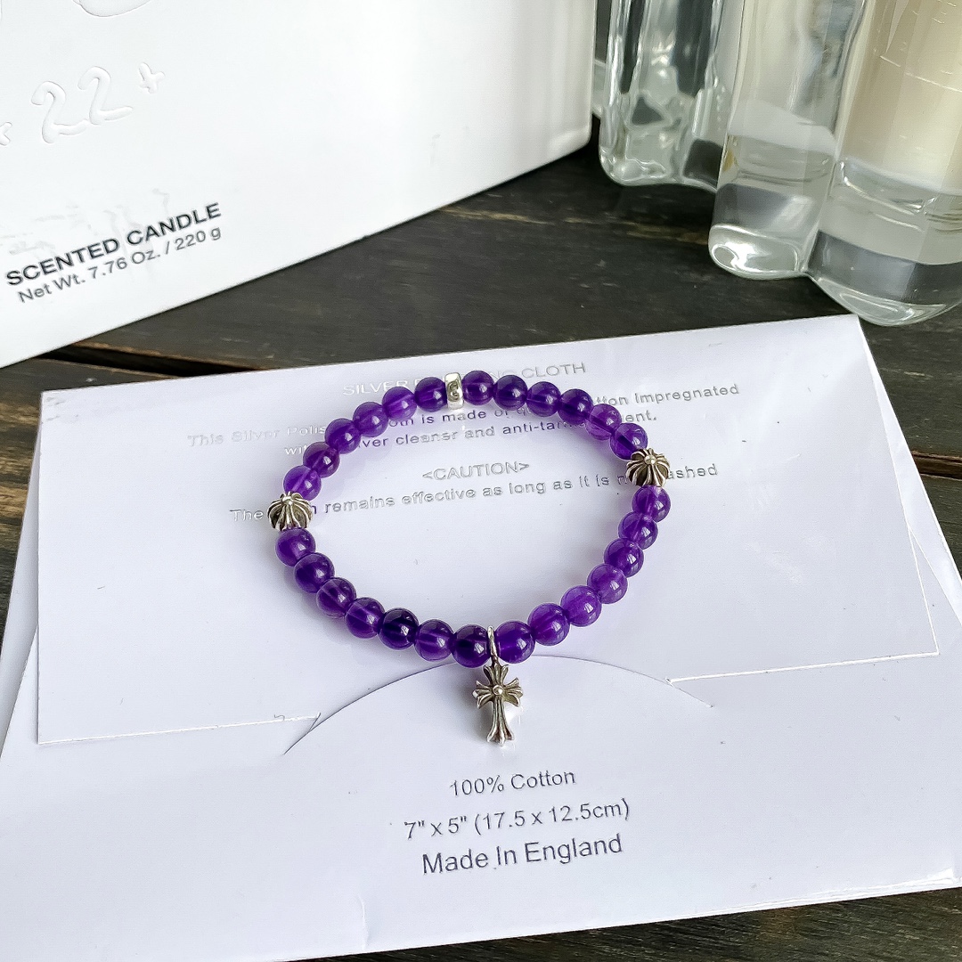 Silver bead bracelet