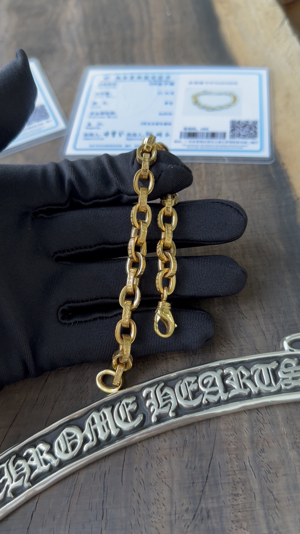 Custom Gold-Plated Diamond Setting, Bracelet Bangle