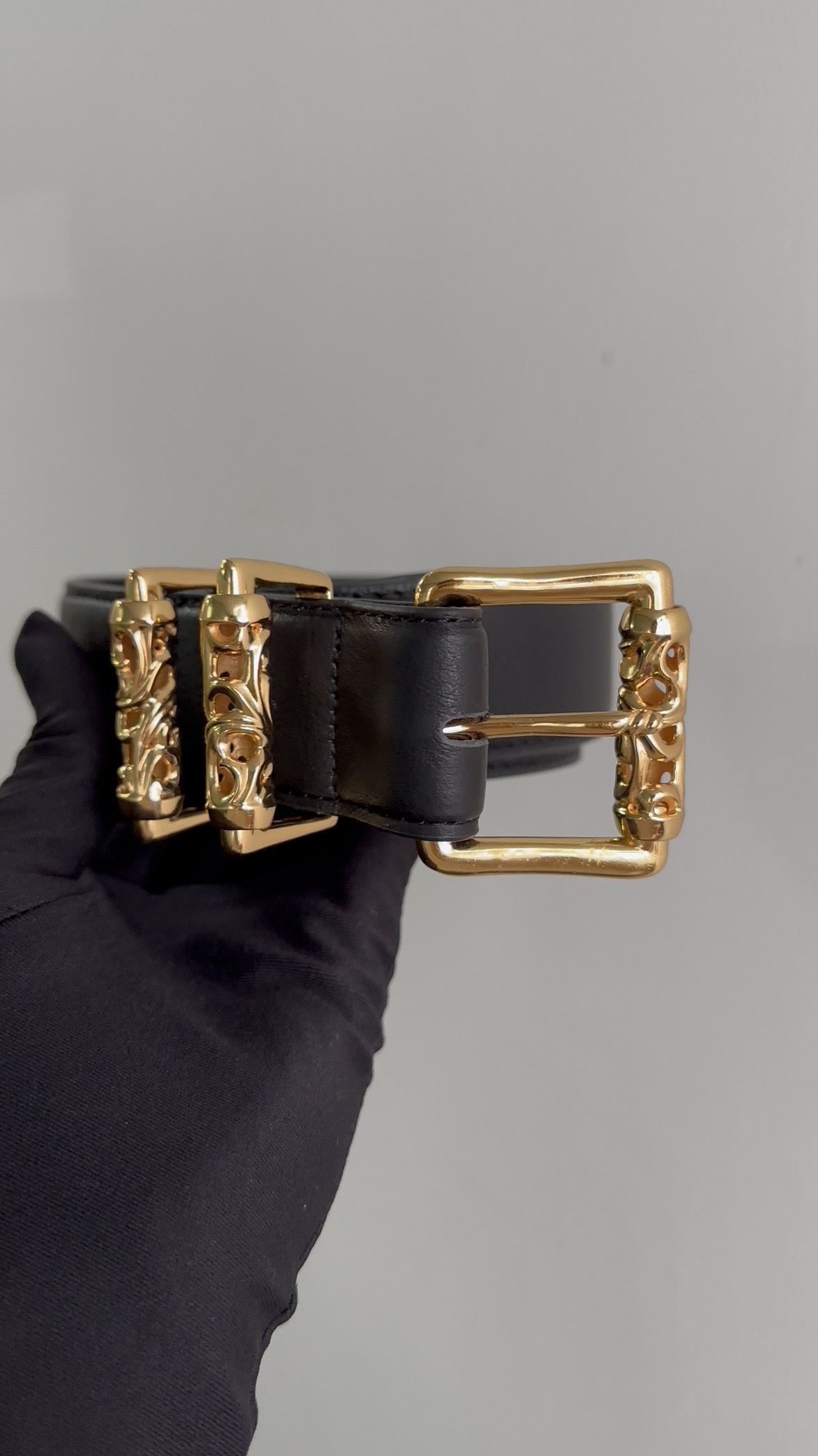 Gold-plated diamond-encrusted custom, belt