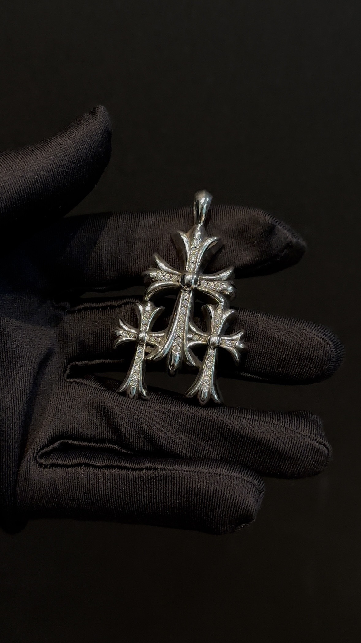 Necklace Pendant, 925 Silver Diamond Custom