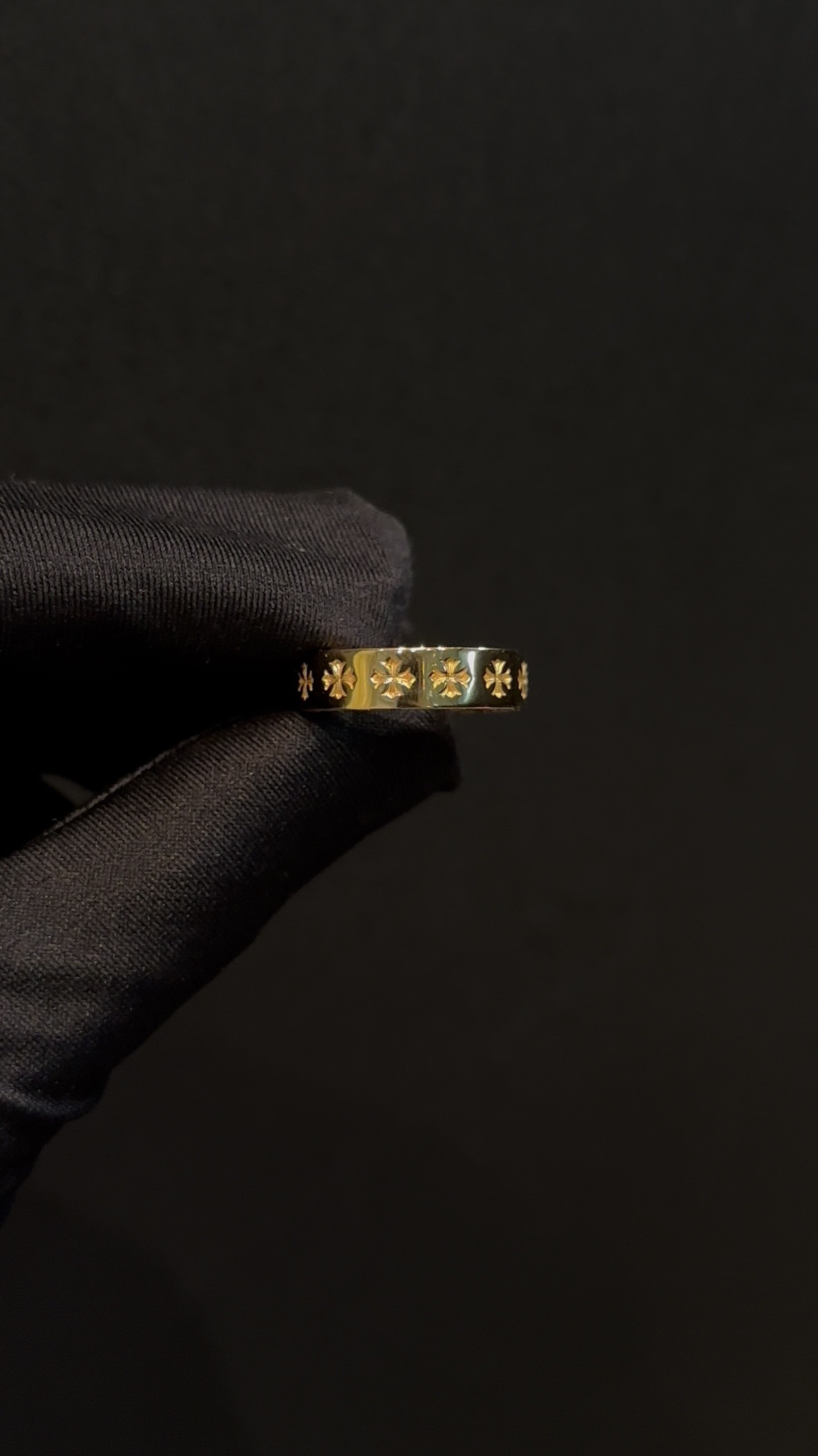Ring, Custom Gold-Plated Diamond Setting