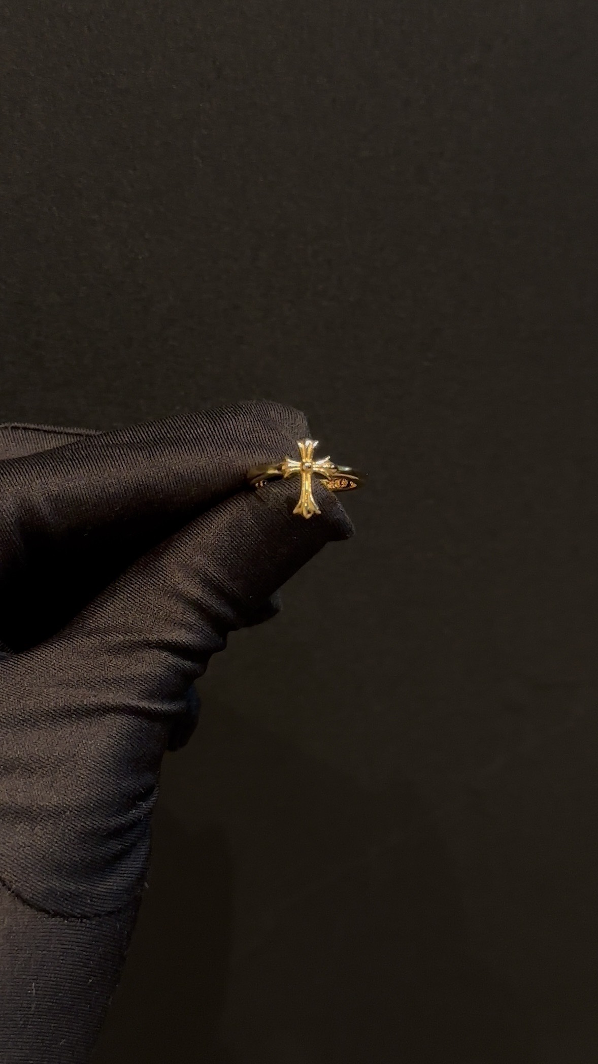 Ring, Custom Gold-Plated Diamond Setting