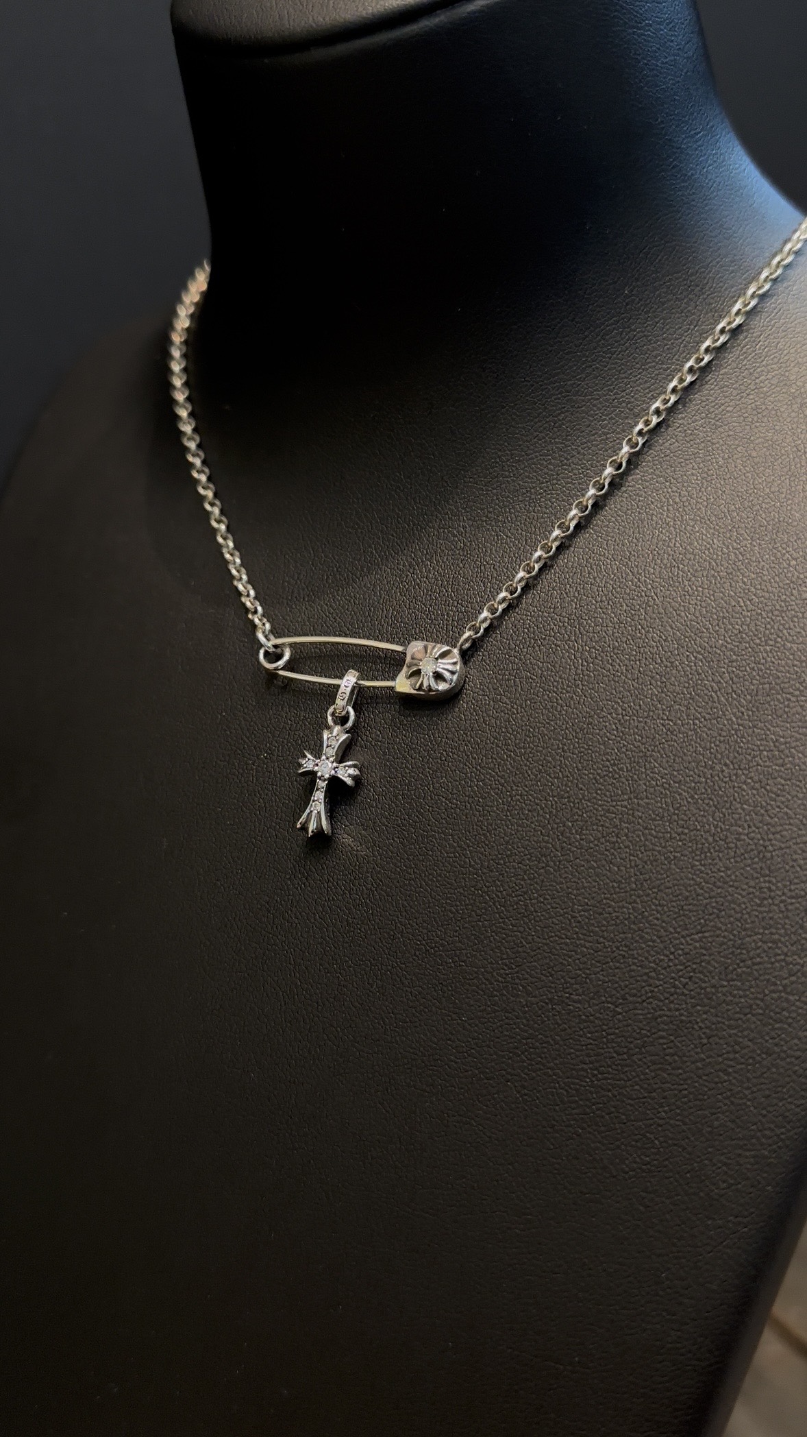 Necklace Pendant, 925 Silver Diamond Custom
