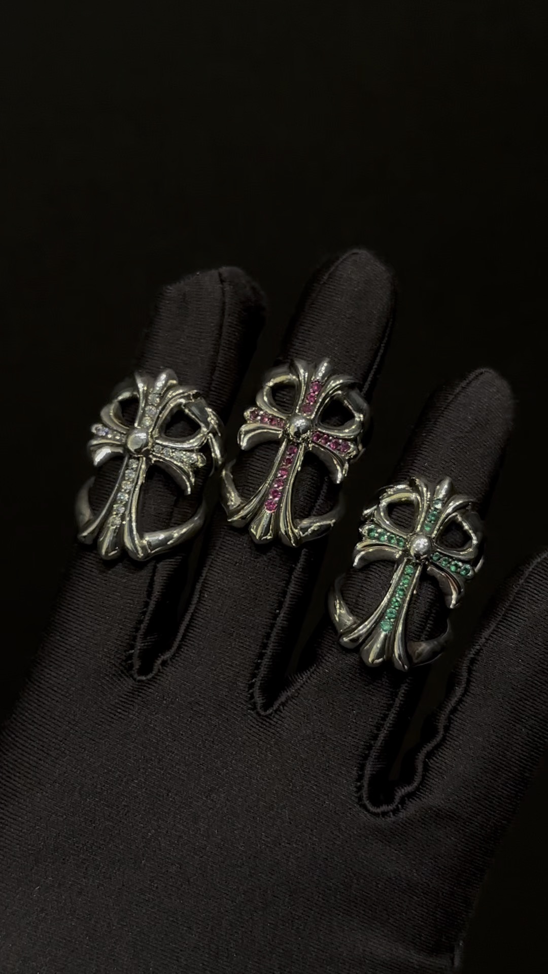 Rings, 925 silver with diamond customization
