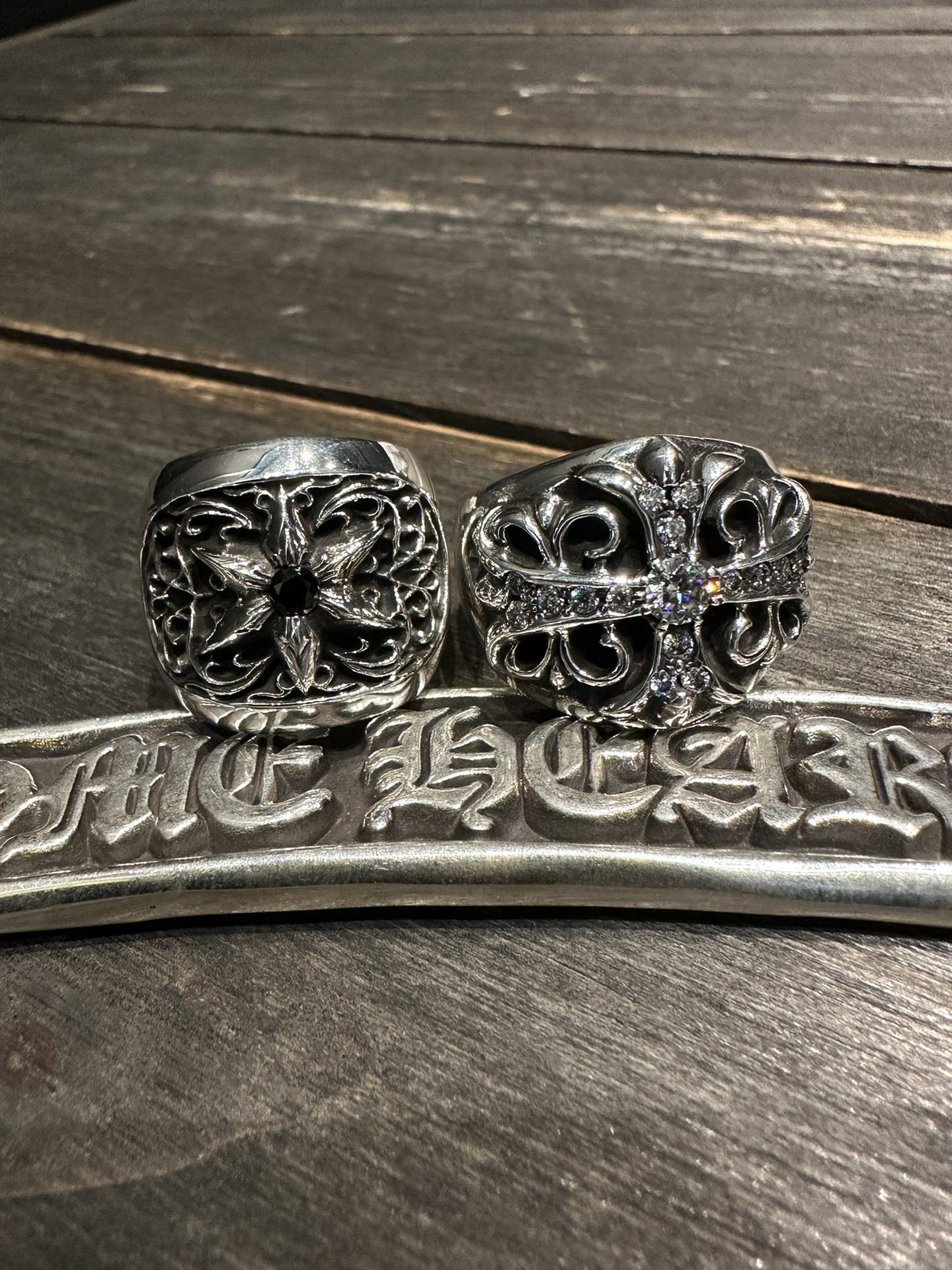 Rings, 925 silver with diamond customization