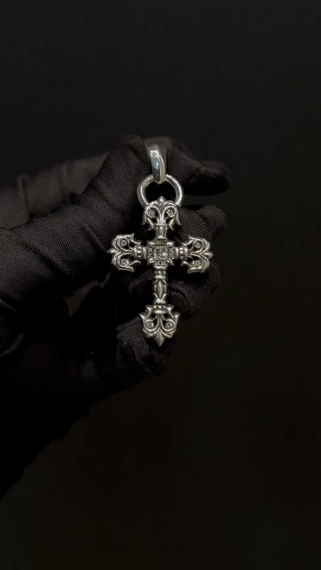 Necklace Pendant, 925 Silver Diamond Custom