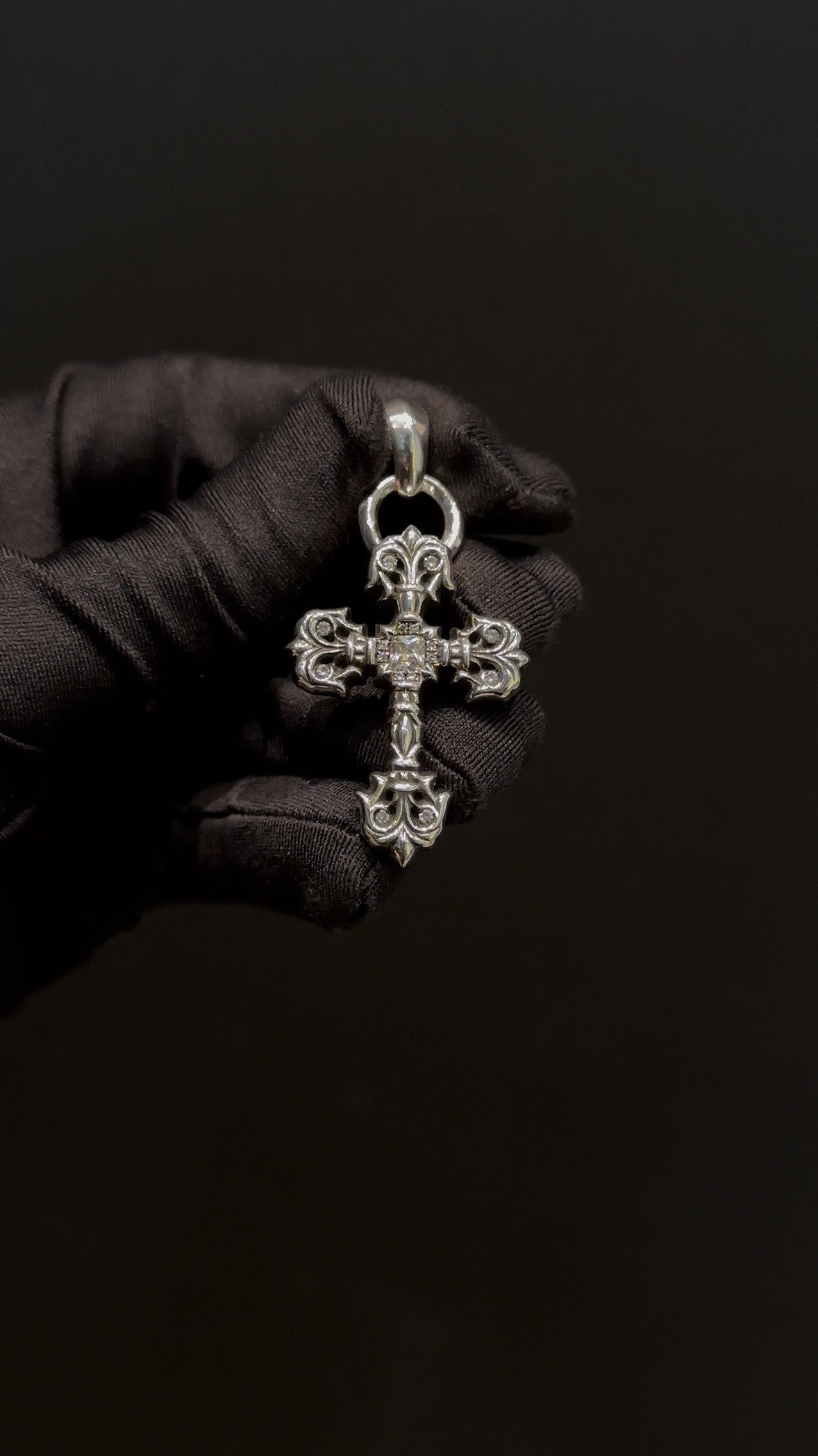 Necklace Pendant, 925 Silver Diamond Custom