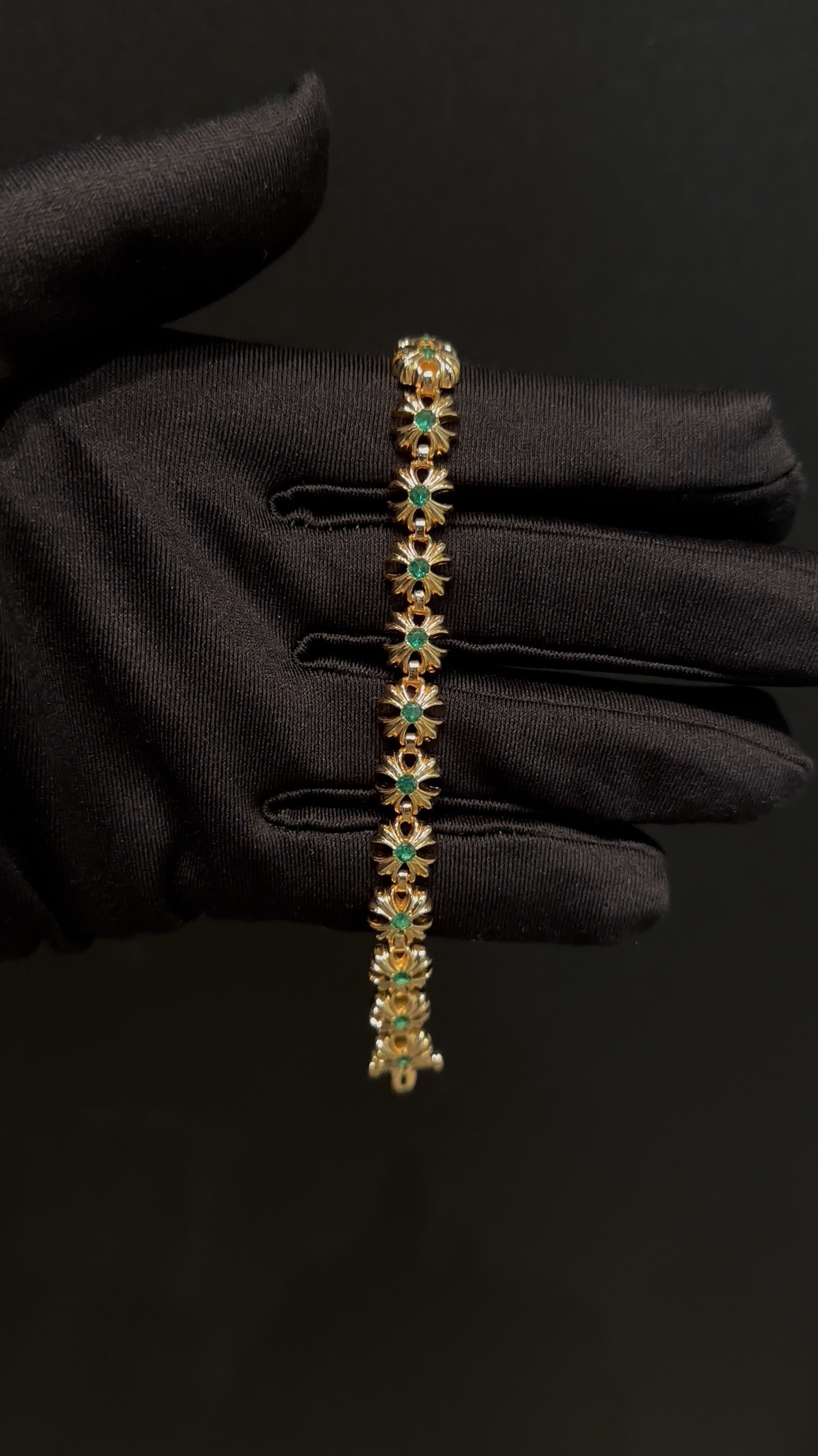 Custom Gold-Plated Diamond Setting, Bracelet Bangle