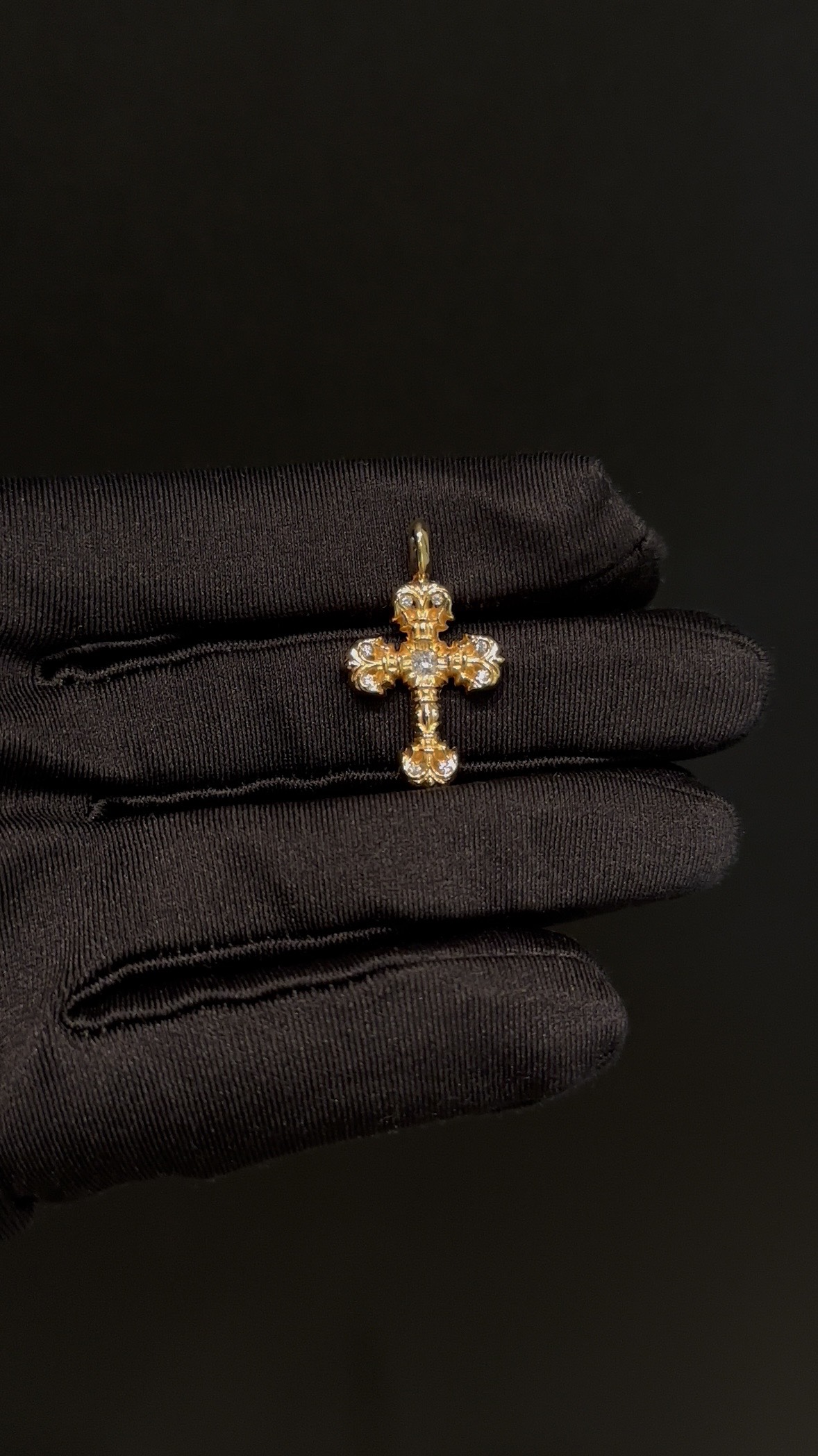 Gold-plated custom with diamond setting