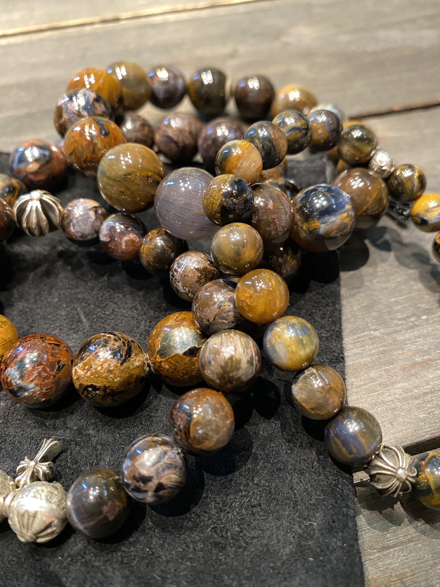 Silver bead bracelet