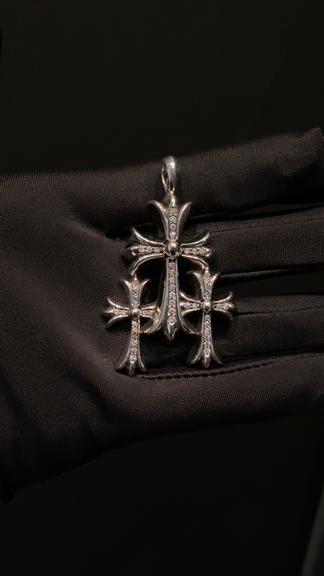 Necklace Pendant, 925 Silver Diamond Custom