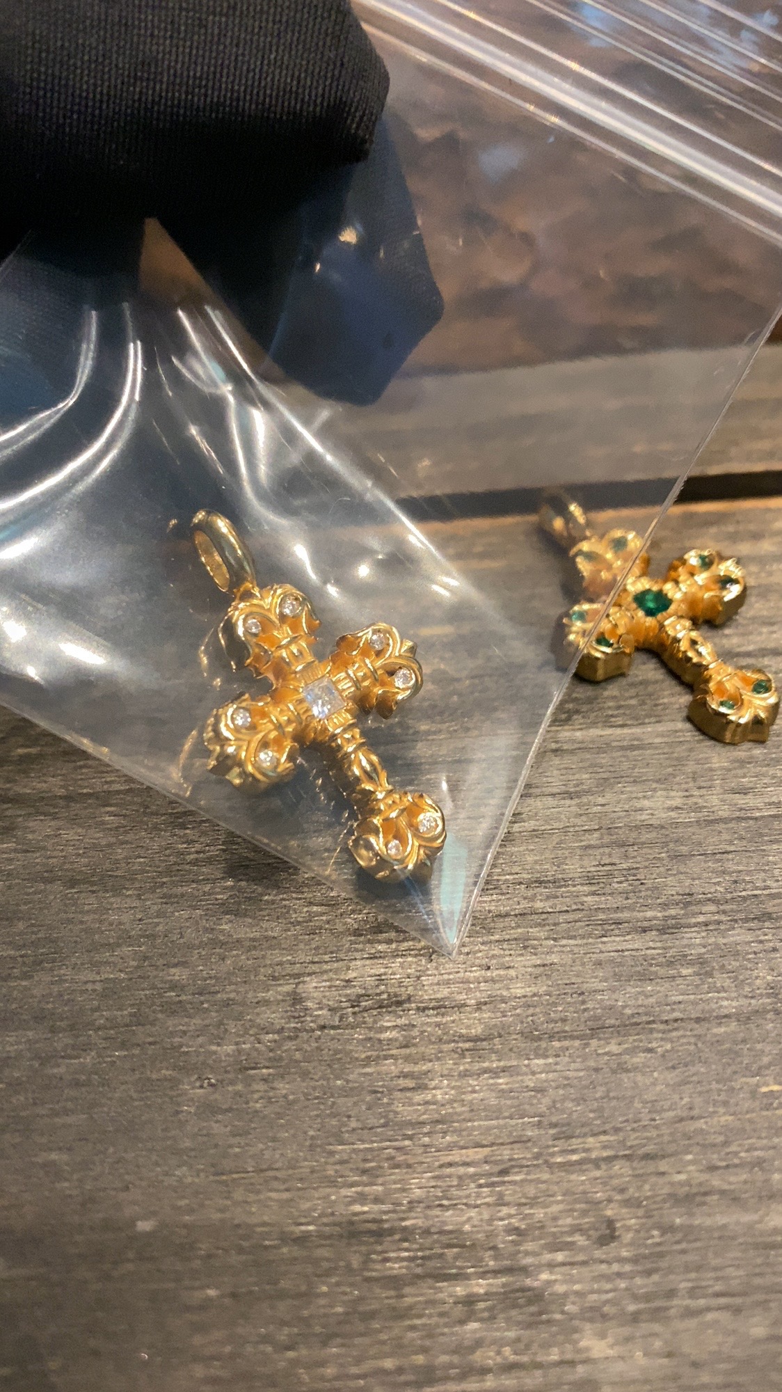 Gold-plated diamond-set customization, 22k real gold customization