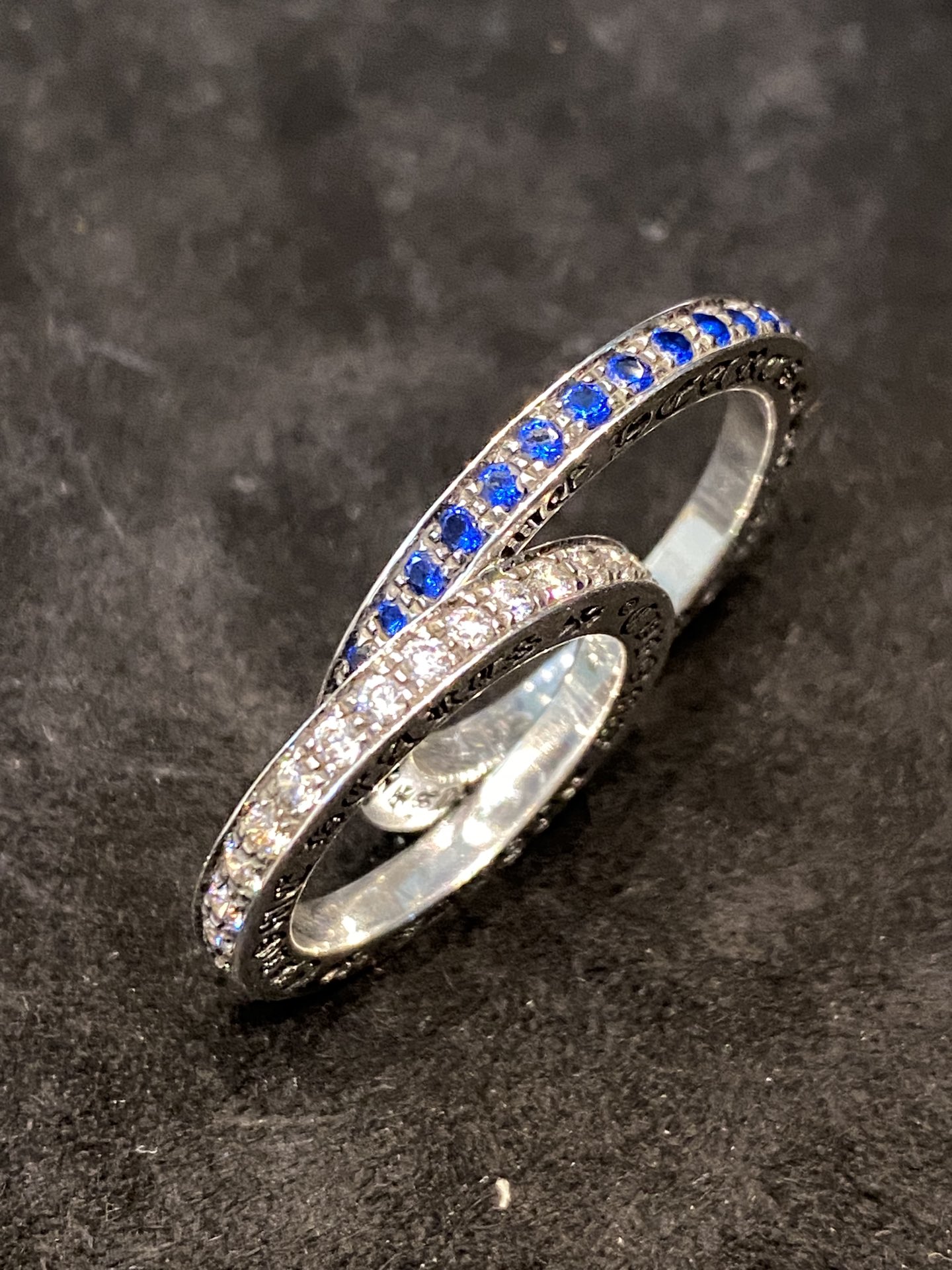 Rings, 925 silver with diamond customization