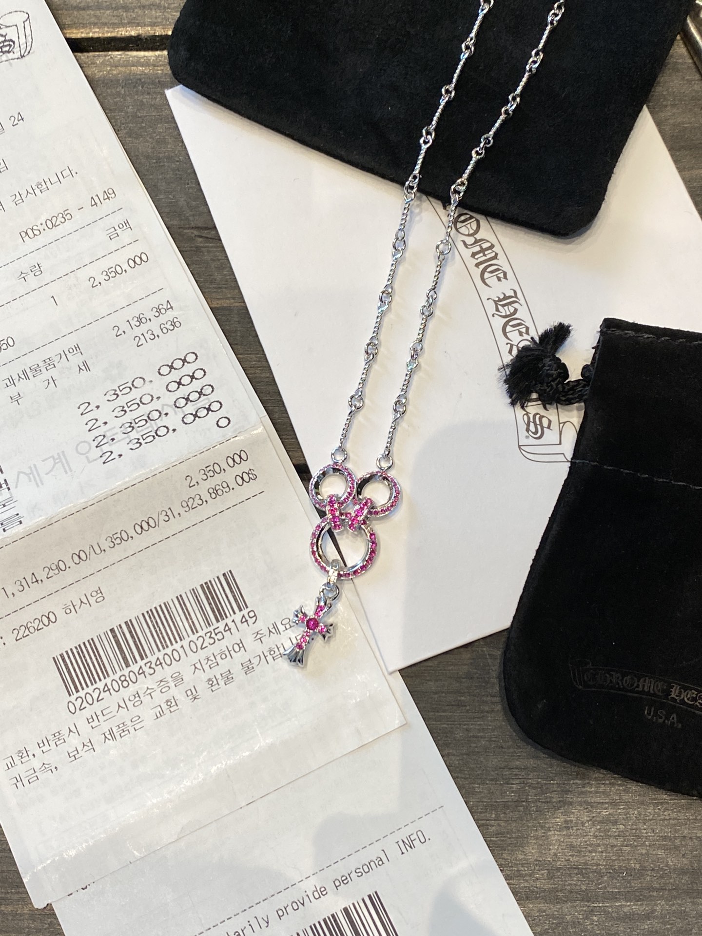 Custom Gold-Plated Diamond Setting, Necklace Pendant