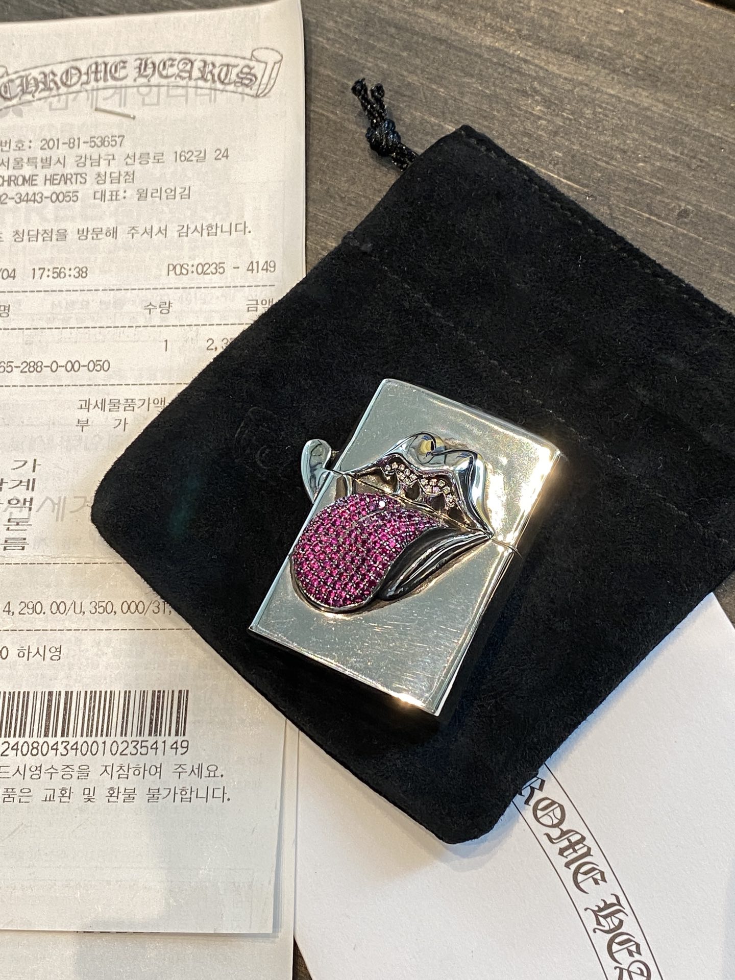 Lighter, 925 silver diamond custom