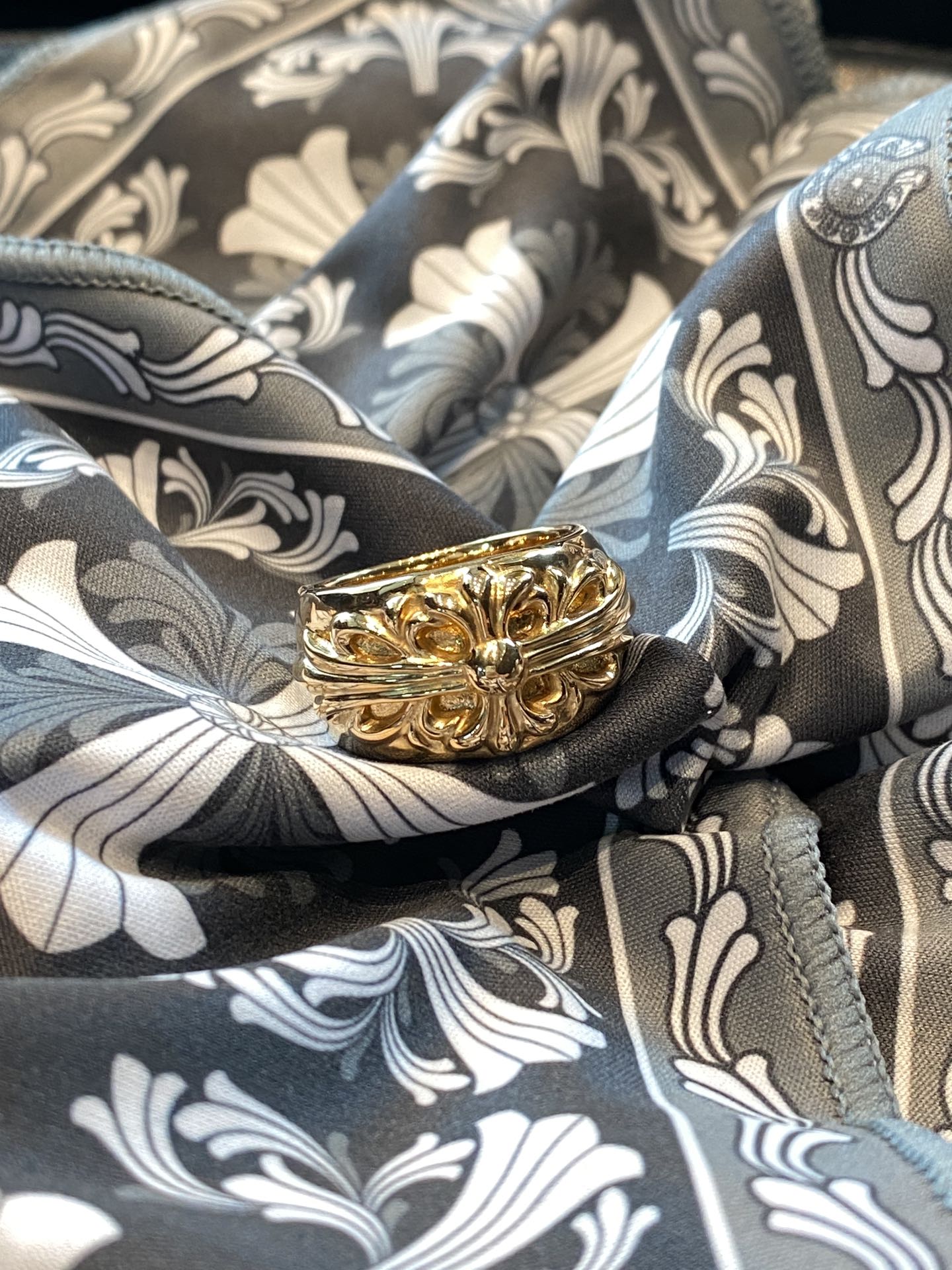 Ring, Gold-Plated Diamond Custom, Custom 22k Solid Gold