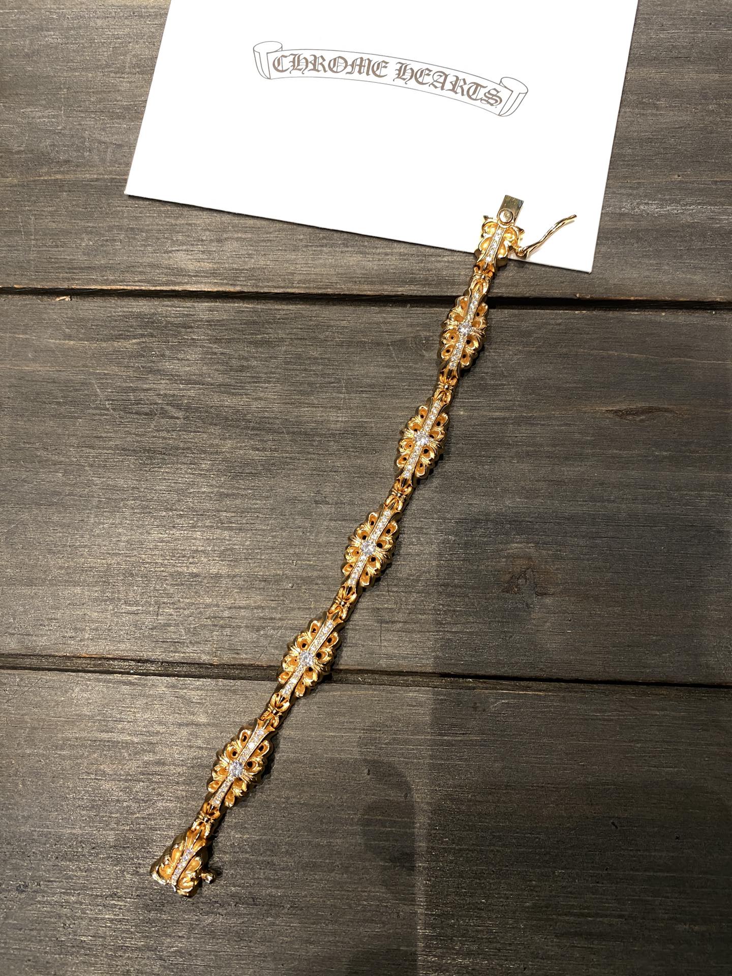 Gold-plated diamond-set custom, 22k real gold custom, bracelet & bangle