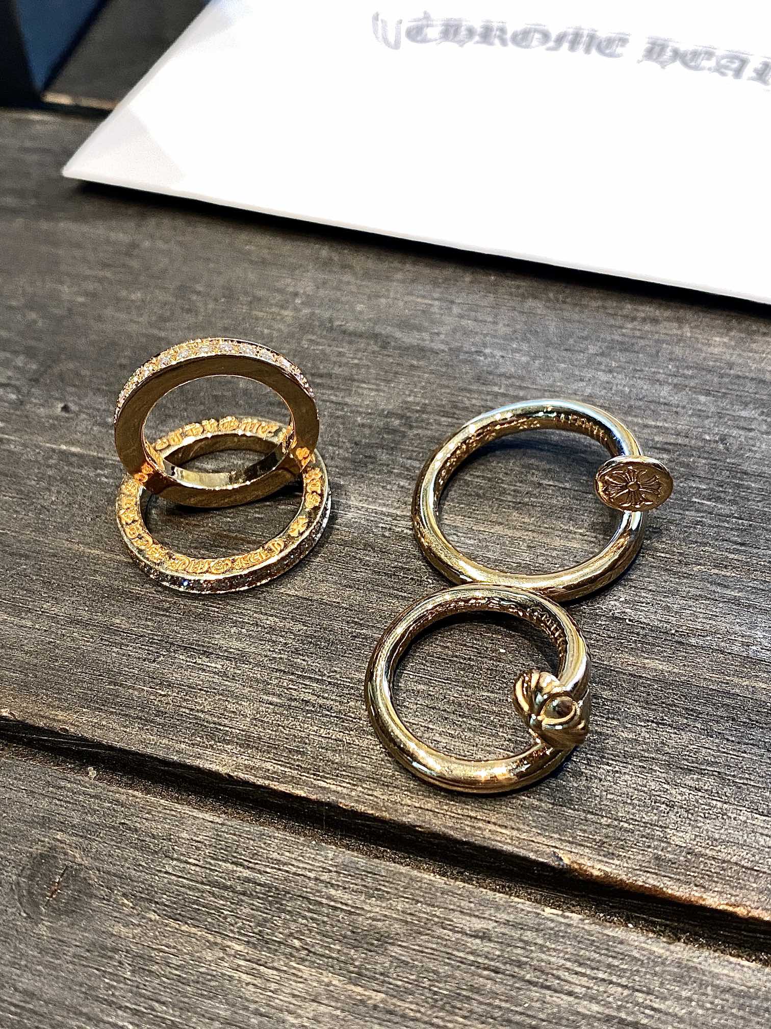 Ring, Gold-Plated Diamond Custom, Custom 22k Solid Gold