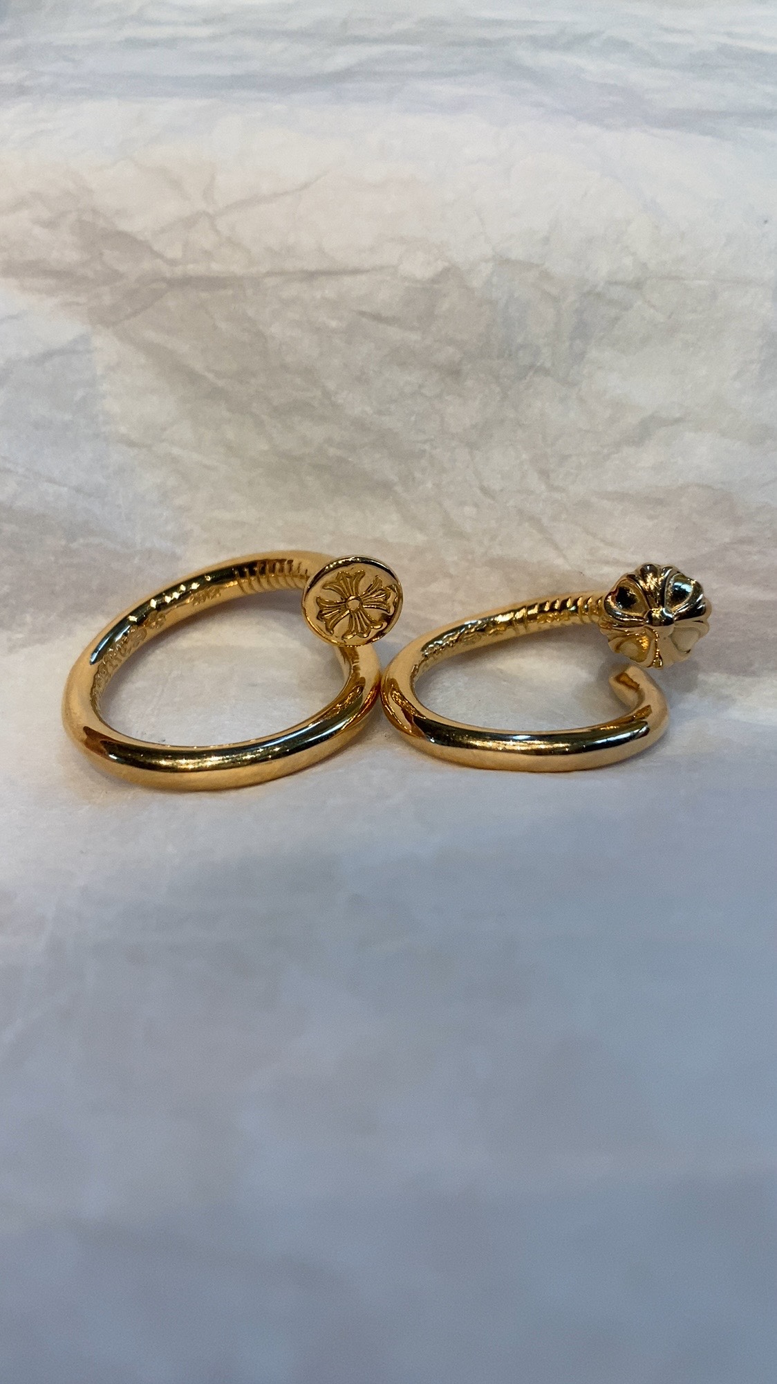 Ring, Gold-Plated Diamond Custom, Custom 22k Solid Gold