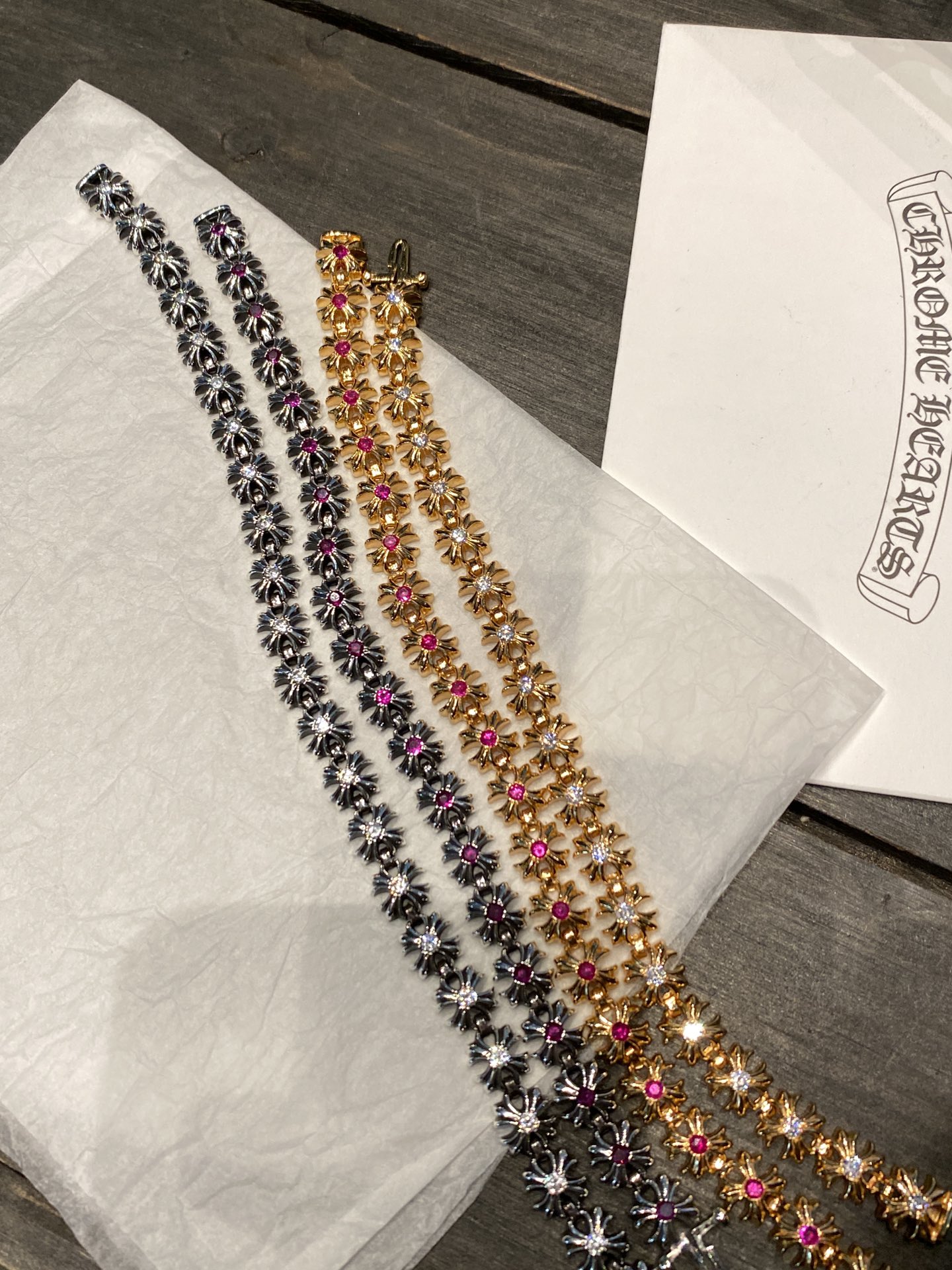 Custom Gold-Plated Diamond Setting, Bracelet Bangle