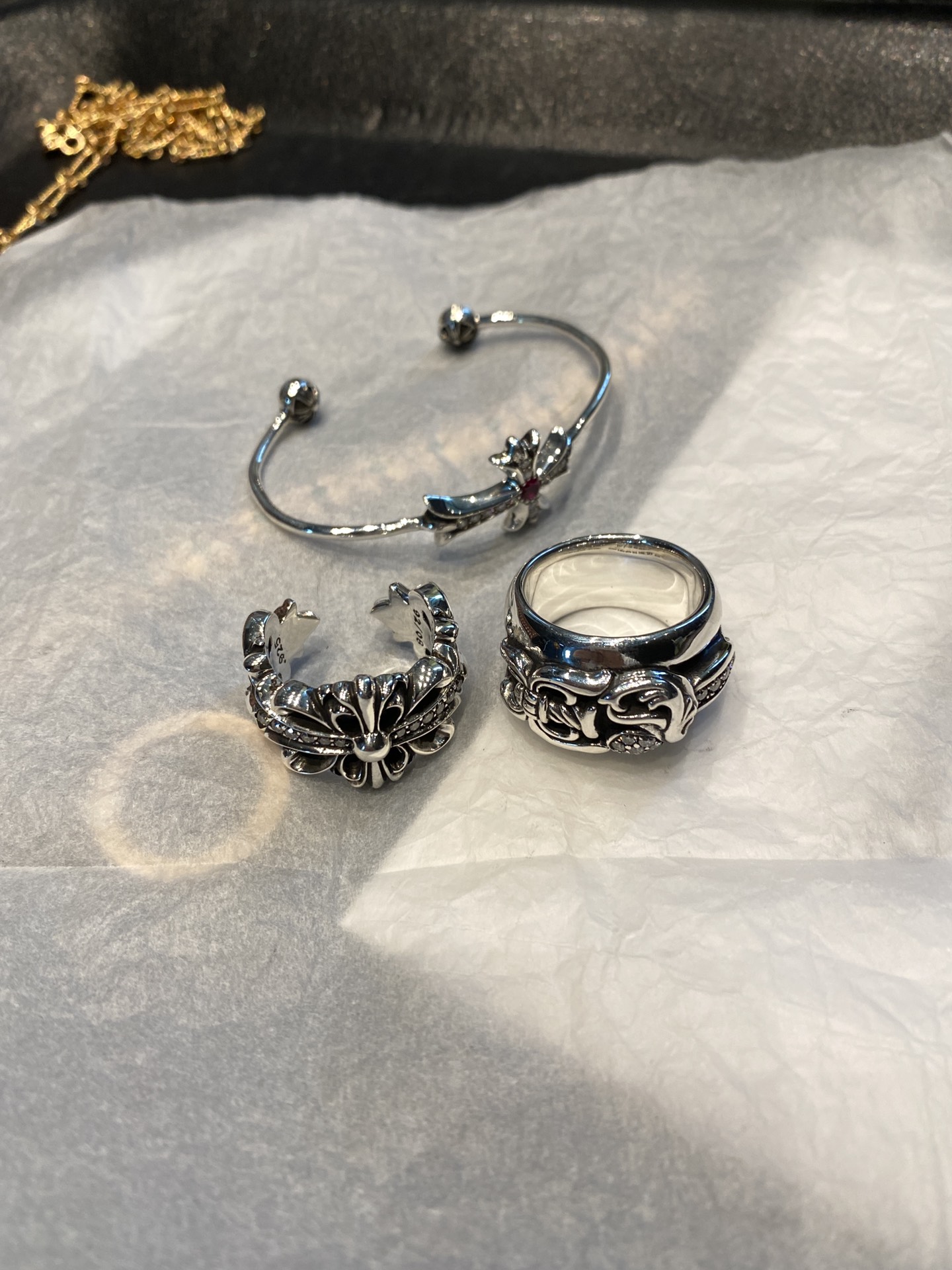 Rings, 925 silver with diamond customization