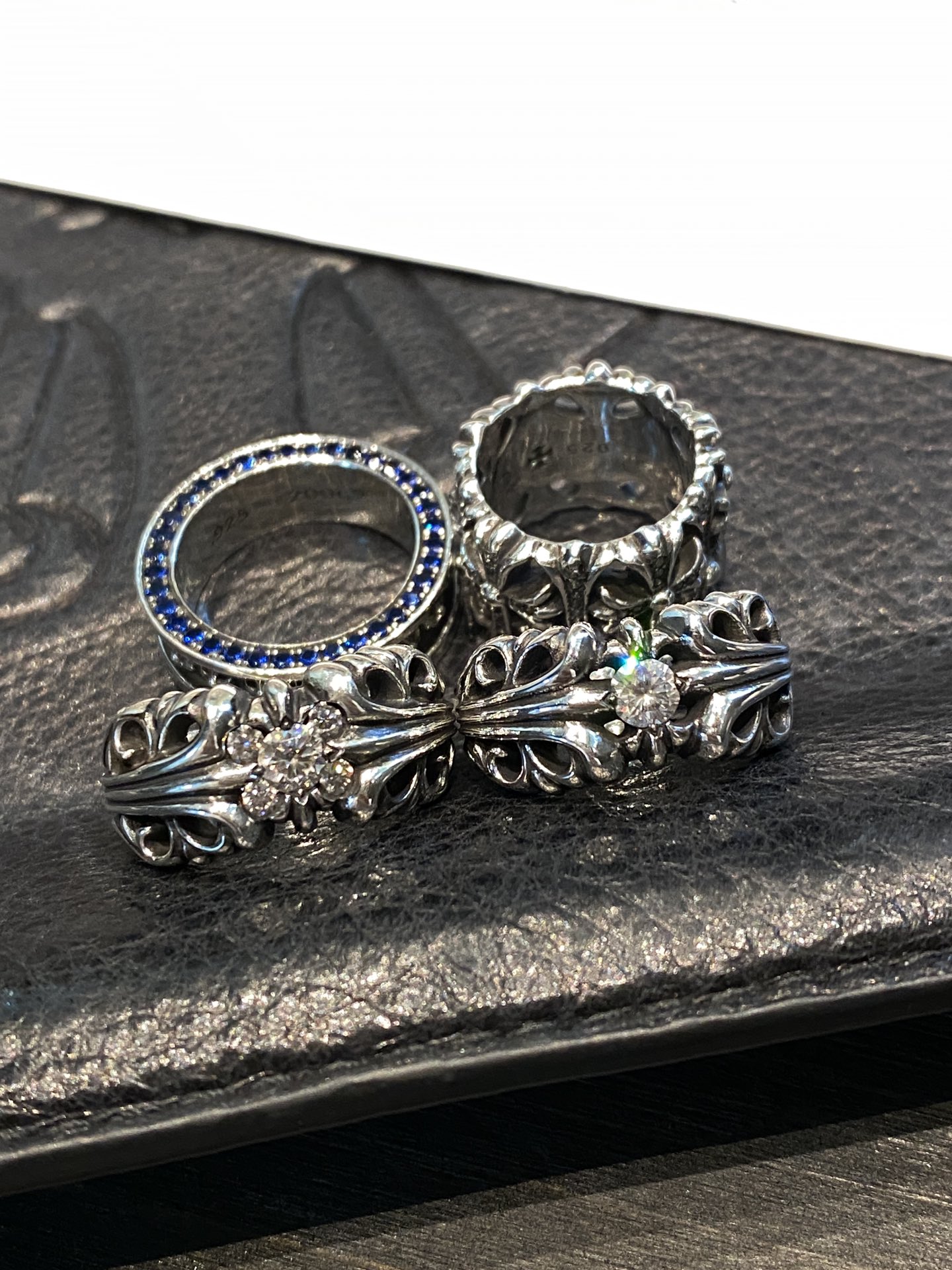 Rings, 925 silver with diamond customization