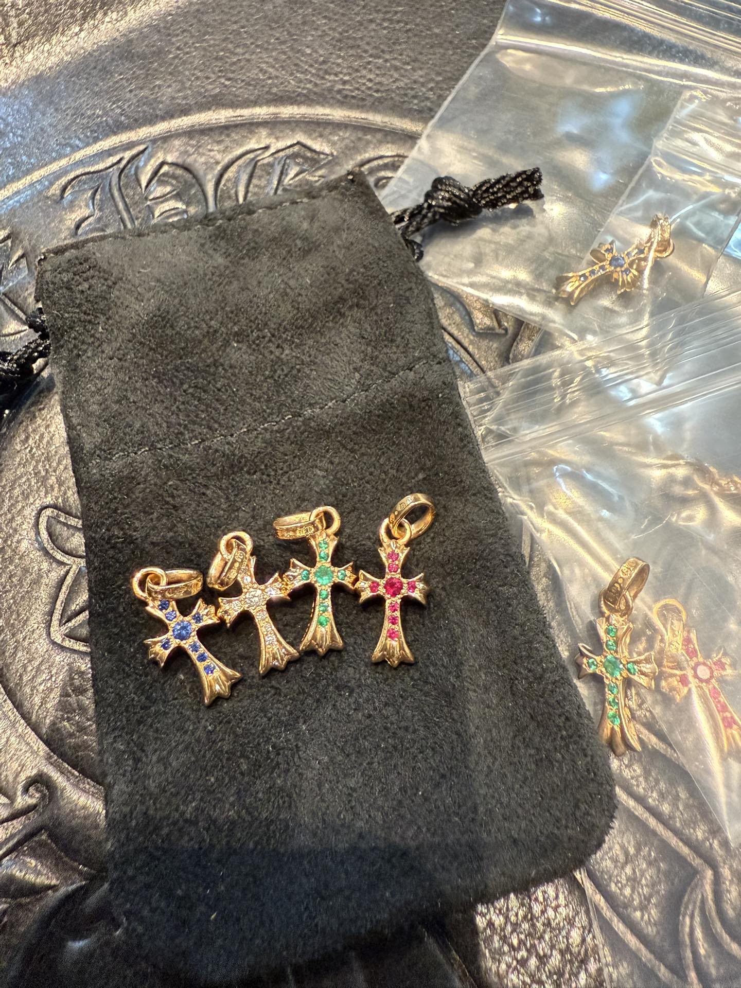 Gold-plated diamond-set customization, 22k real gold customization