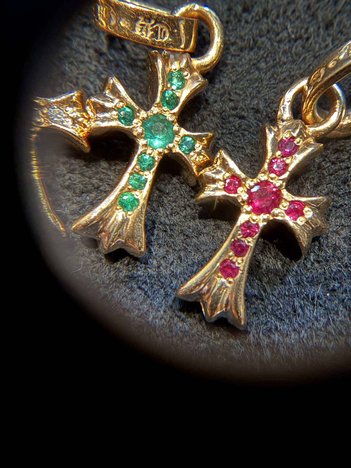 Gold-plated diamond-set customization, 22k real gold customization