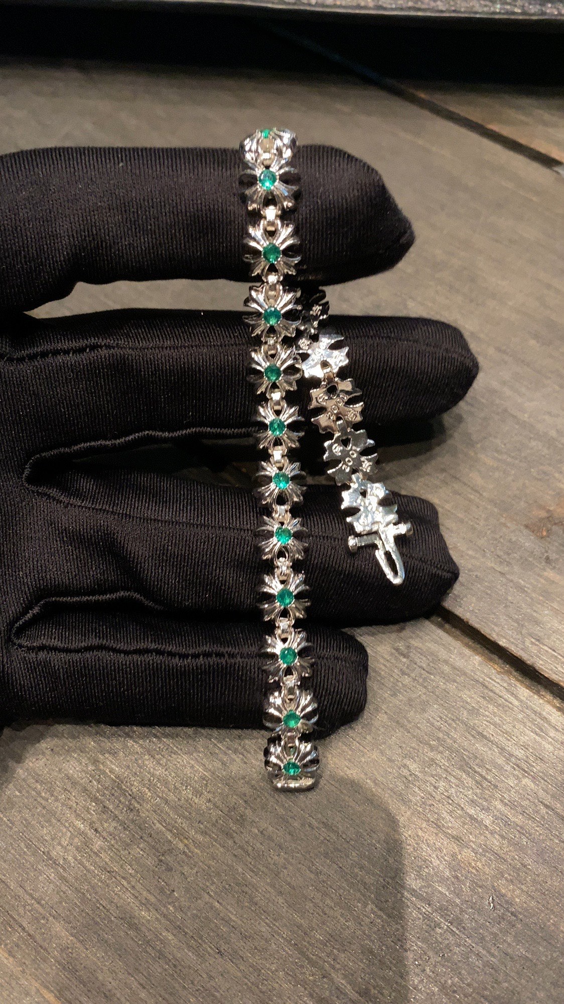 Custom Gold-Plated Diamond Setting, Bracelet Bangle