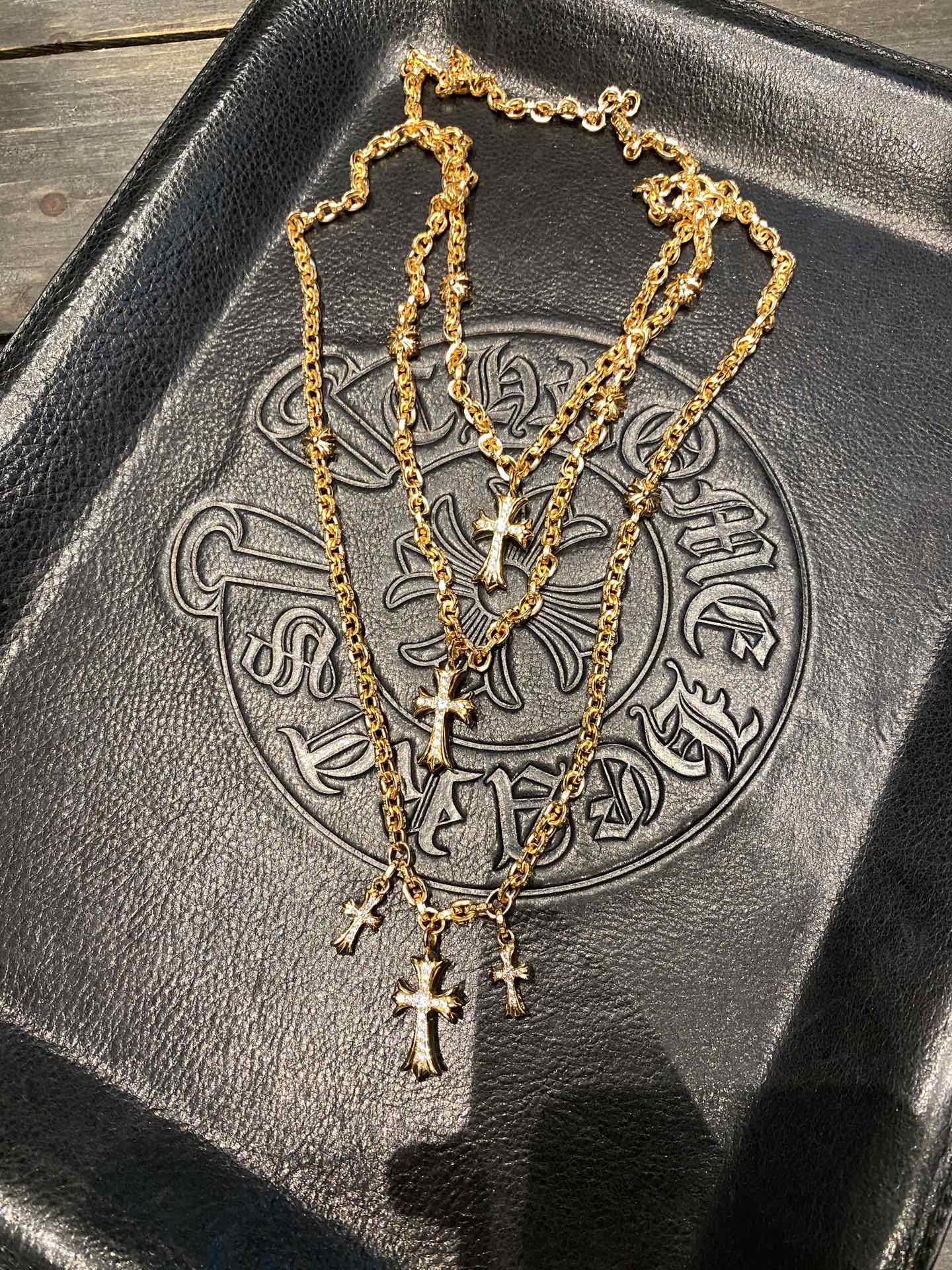Custom Gold-Plated Diamond Setting, Necklace Pendant