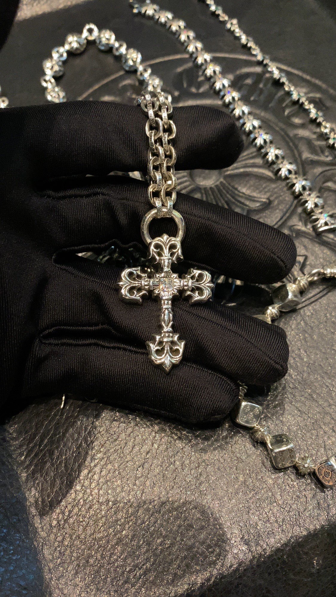 Necklace Pendant, 925 Silver Diamond Custom