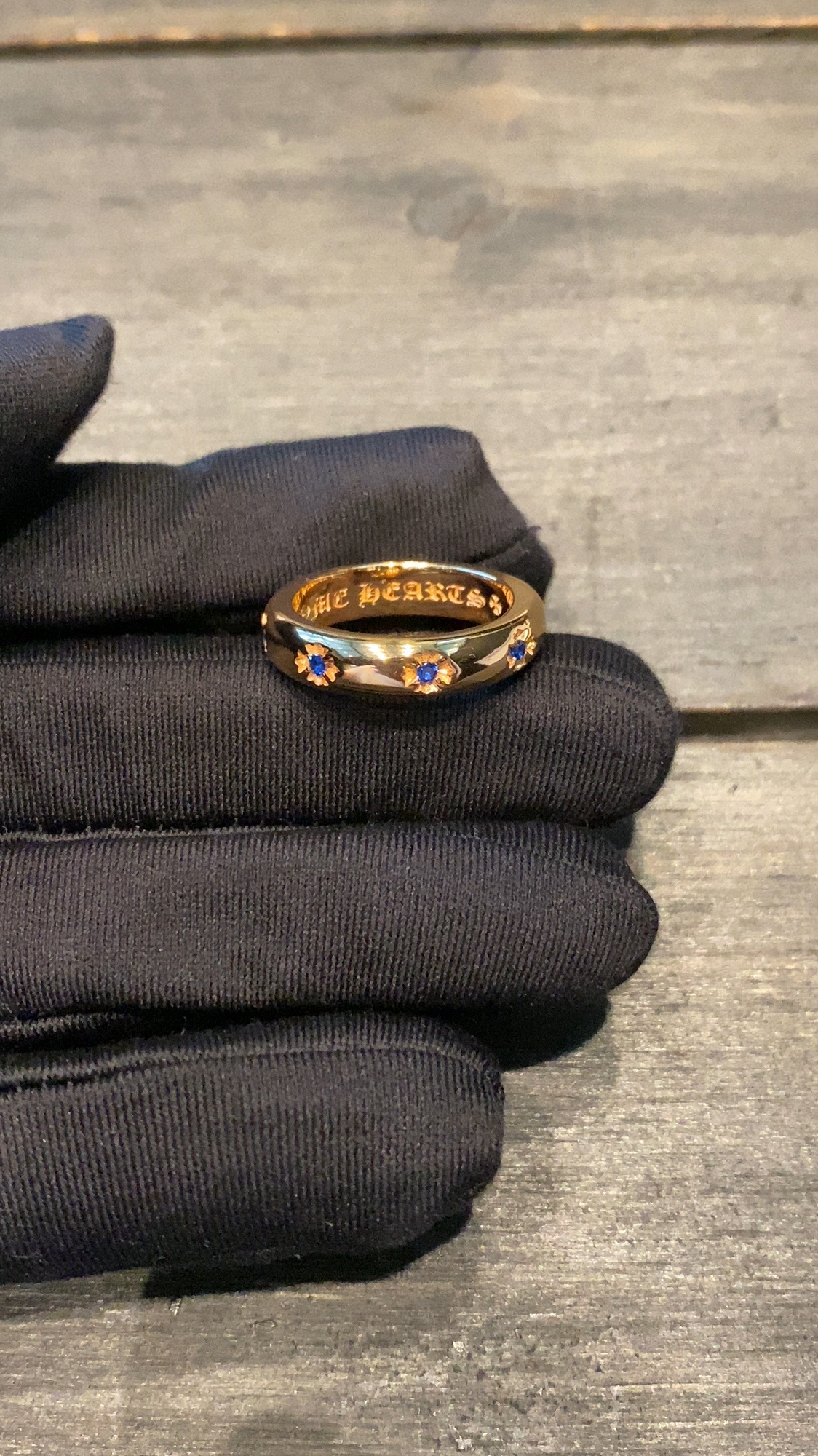 Ring, Custom Gold-Plated Diamond Setting