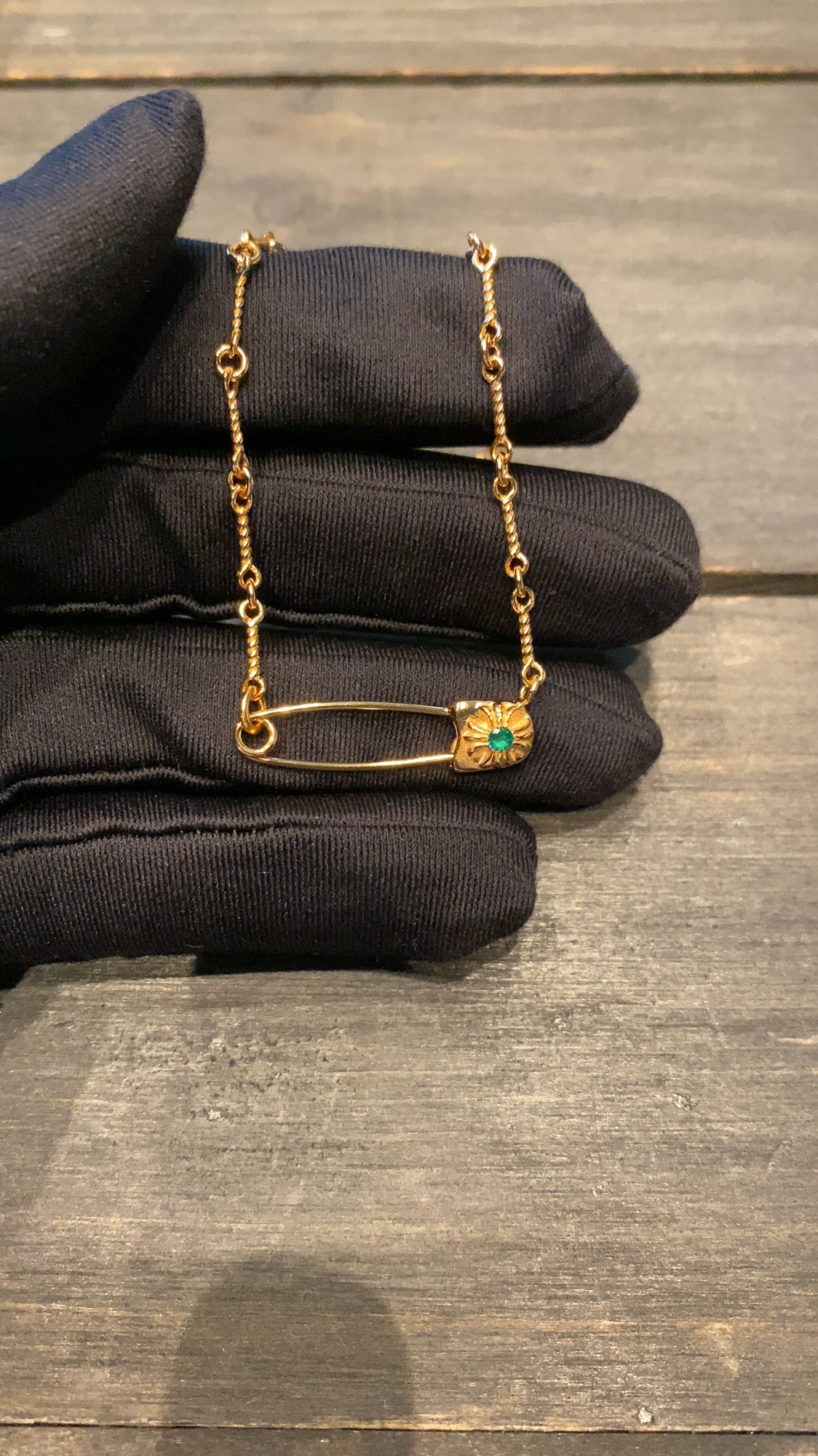 Custom Gold-Plated Diamond Setting, Necklace Pendant