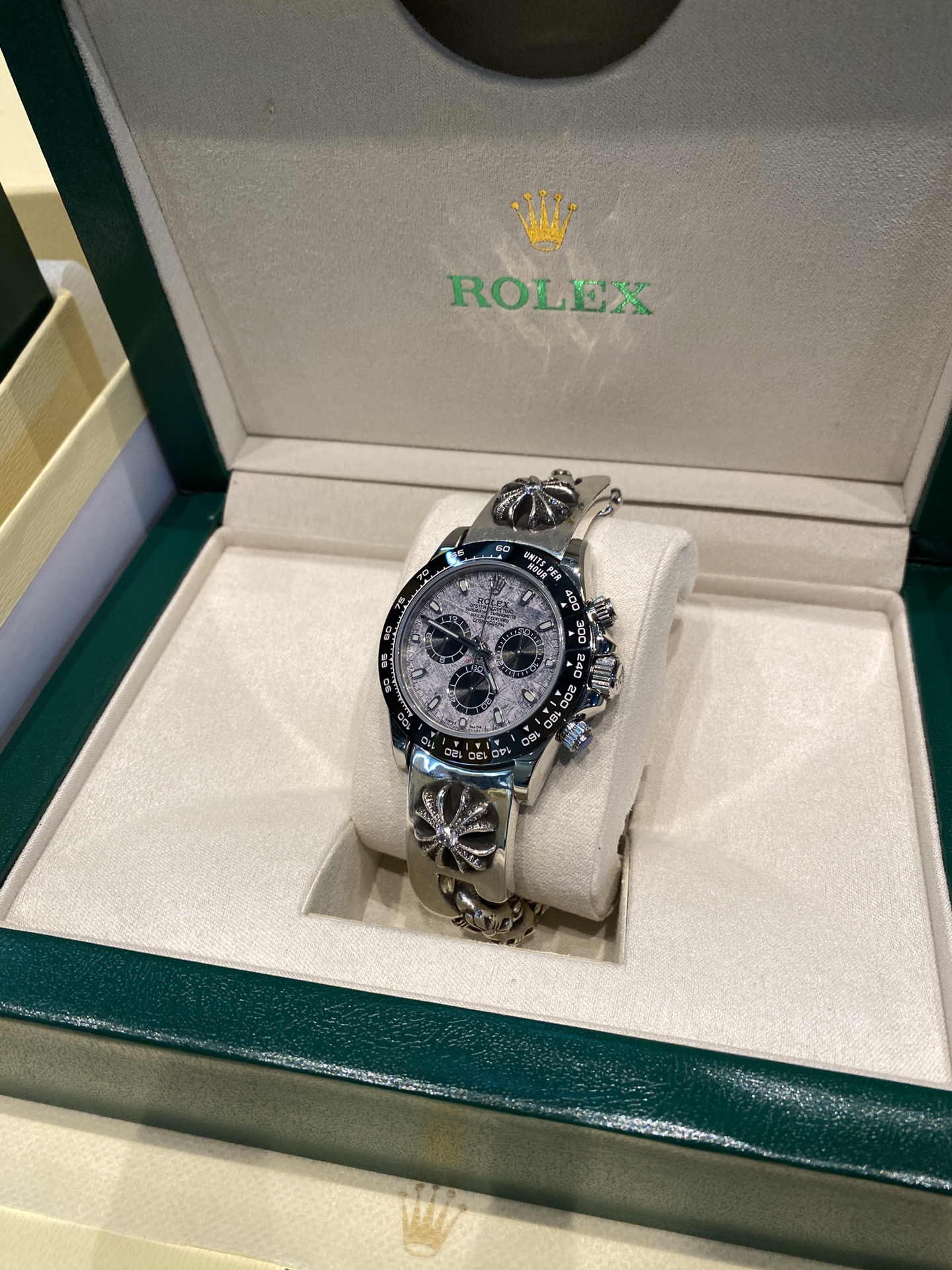 Watch modification, 925 silver diamond custom