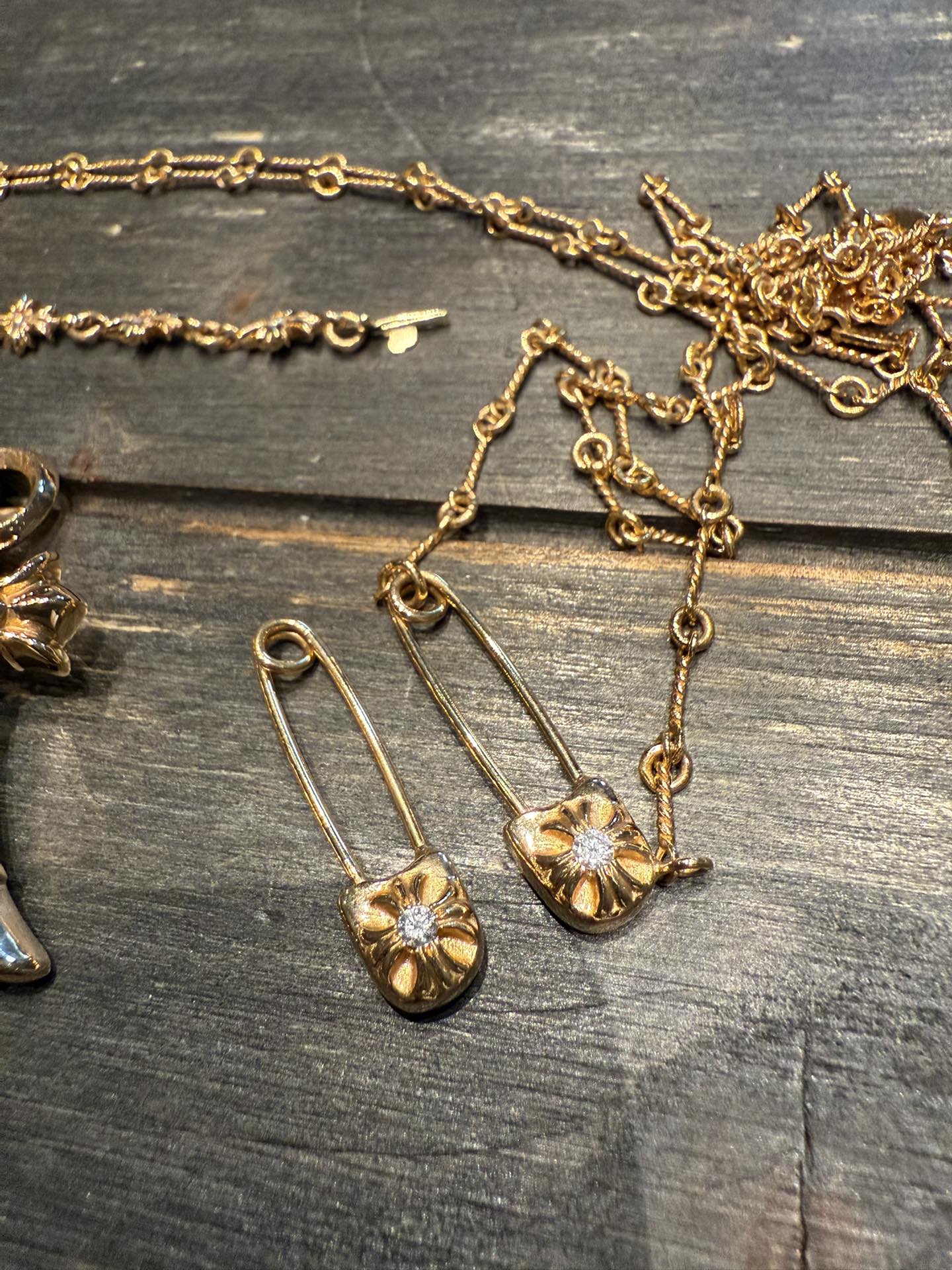 Earrings, 22K Solid Gold Custom, Necklace Pendant