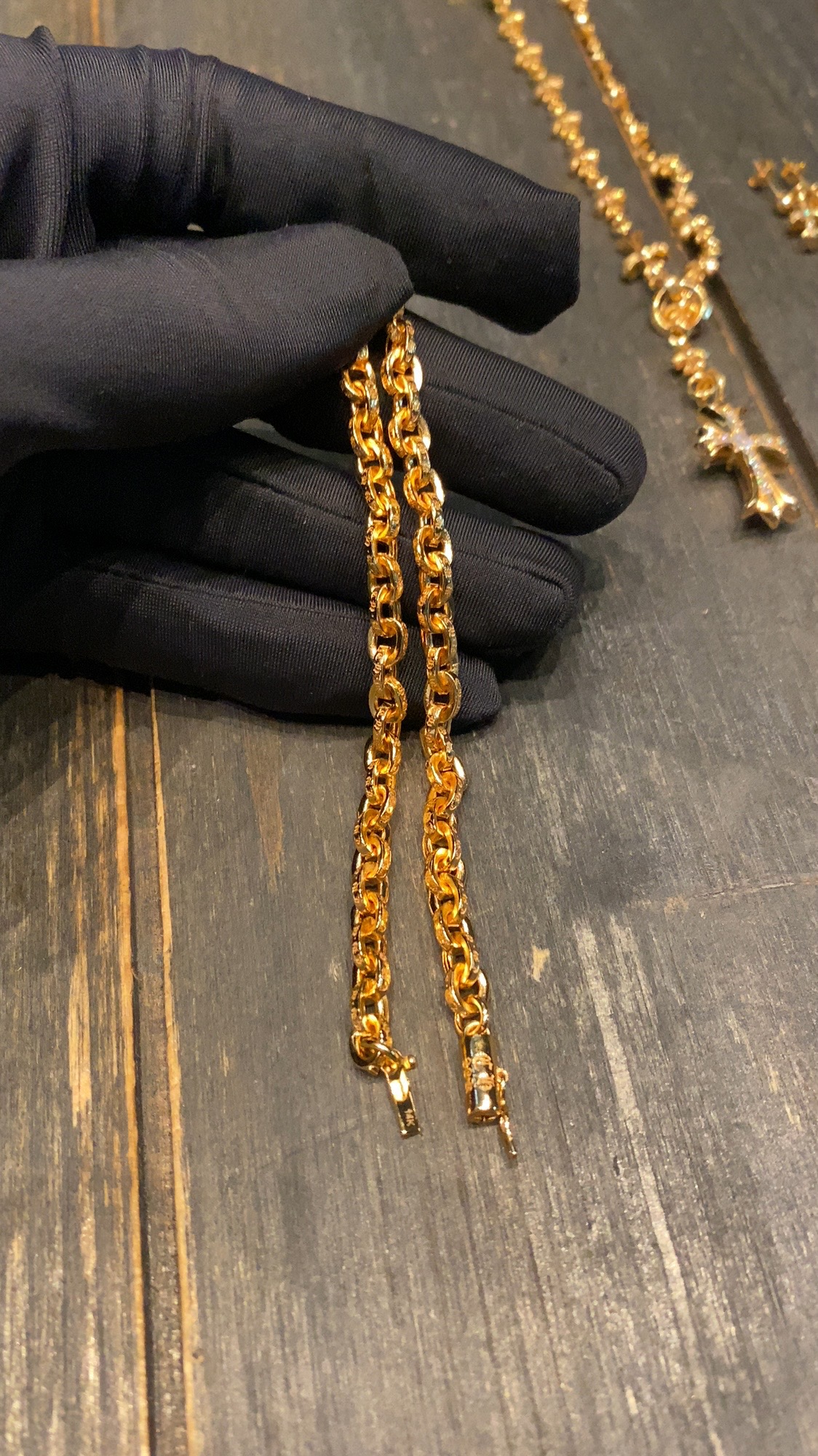 Custom Gold-Plated Diamond Setting, Bracelet Bangle