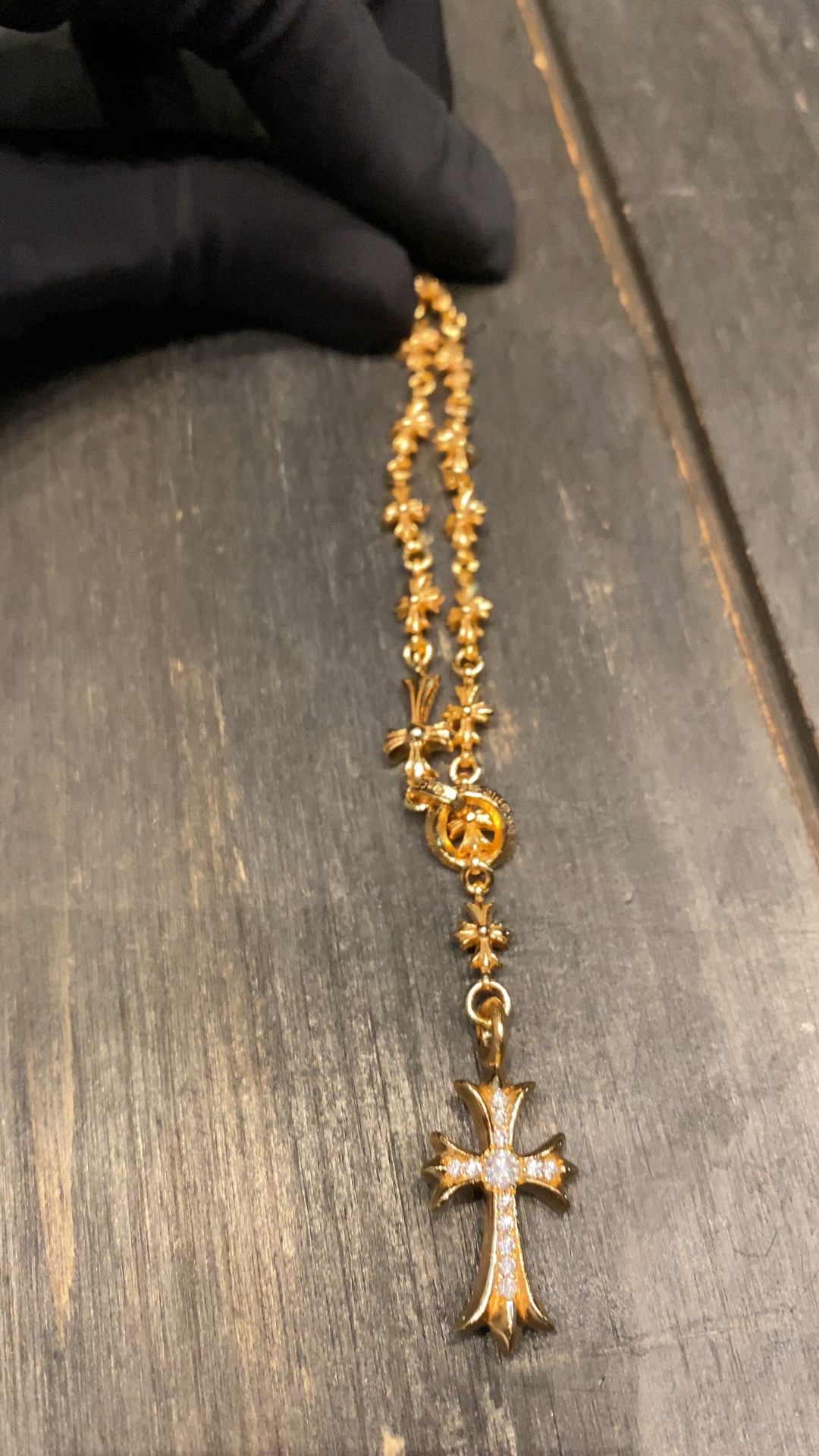 Custom Gold-Plated Diamond Setting, Necklace Pendant