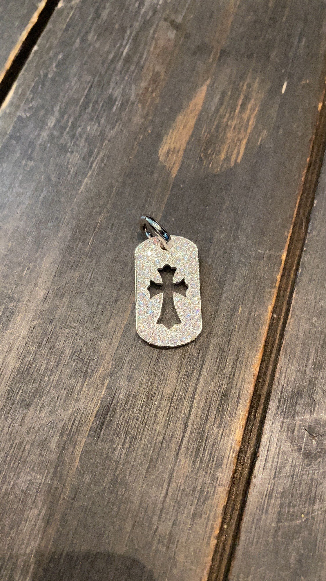 Custom Gold-Plated Diamond Setting, Necklace Pendant