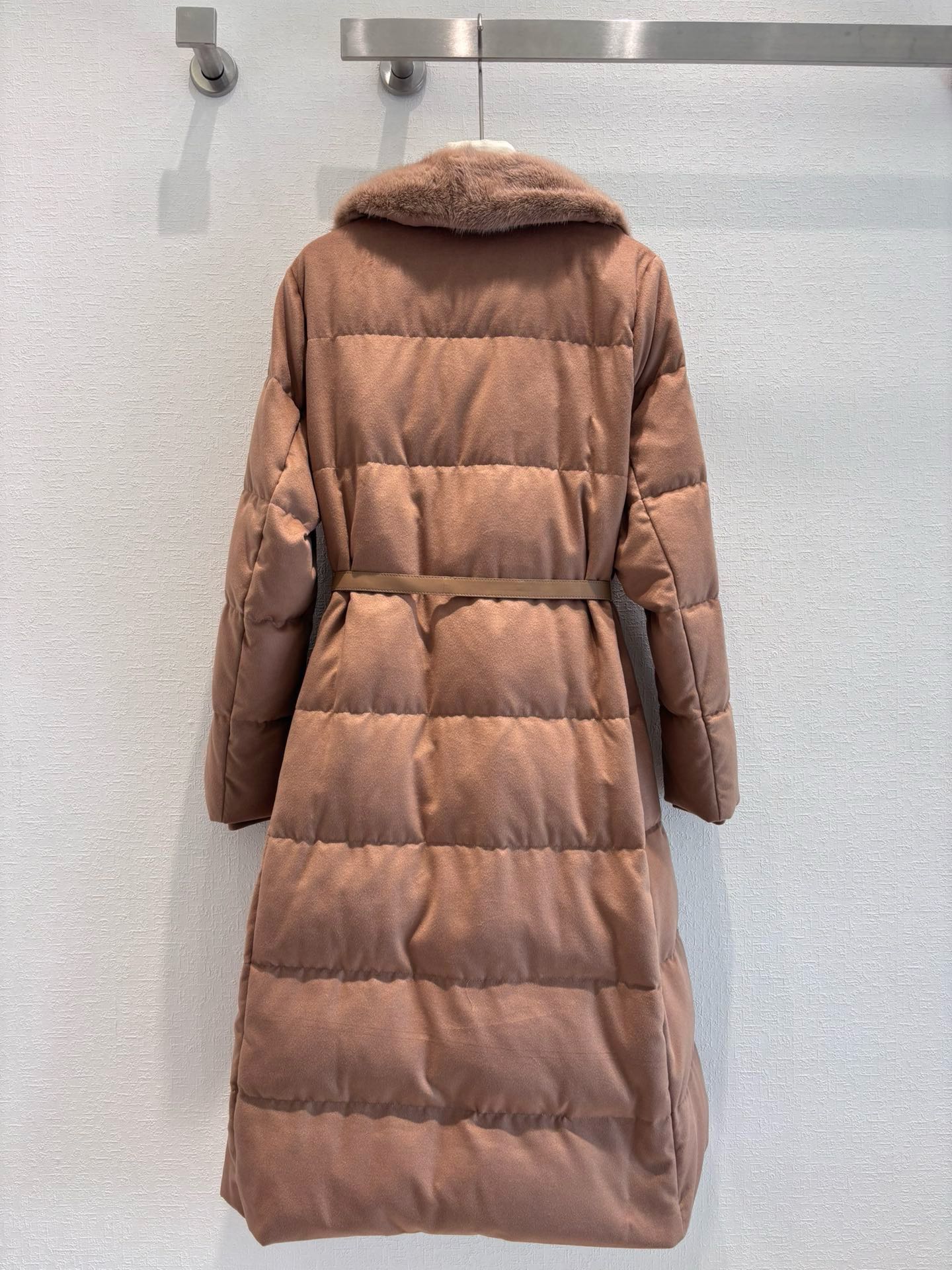 LP Wool Cashmere Mink Collar Goose Down Coat - Warm, Stylish, and Comfortable 10 i1731302505 723 7