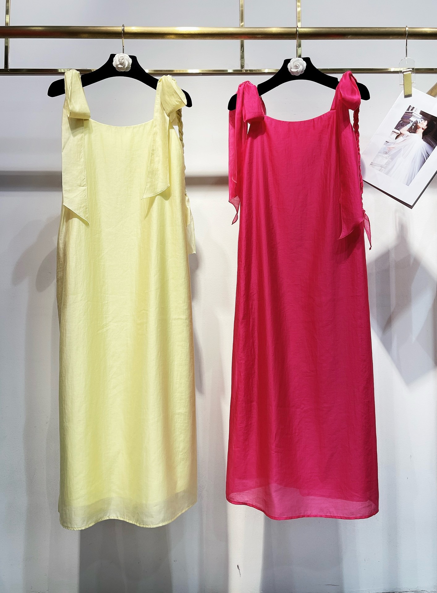 Elegant Summer Beach Dress - Sleeveless Midi Dress with Bow Tie Straps 5 i1745142623951 1760 0 3