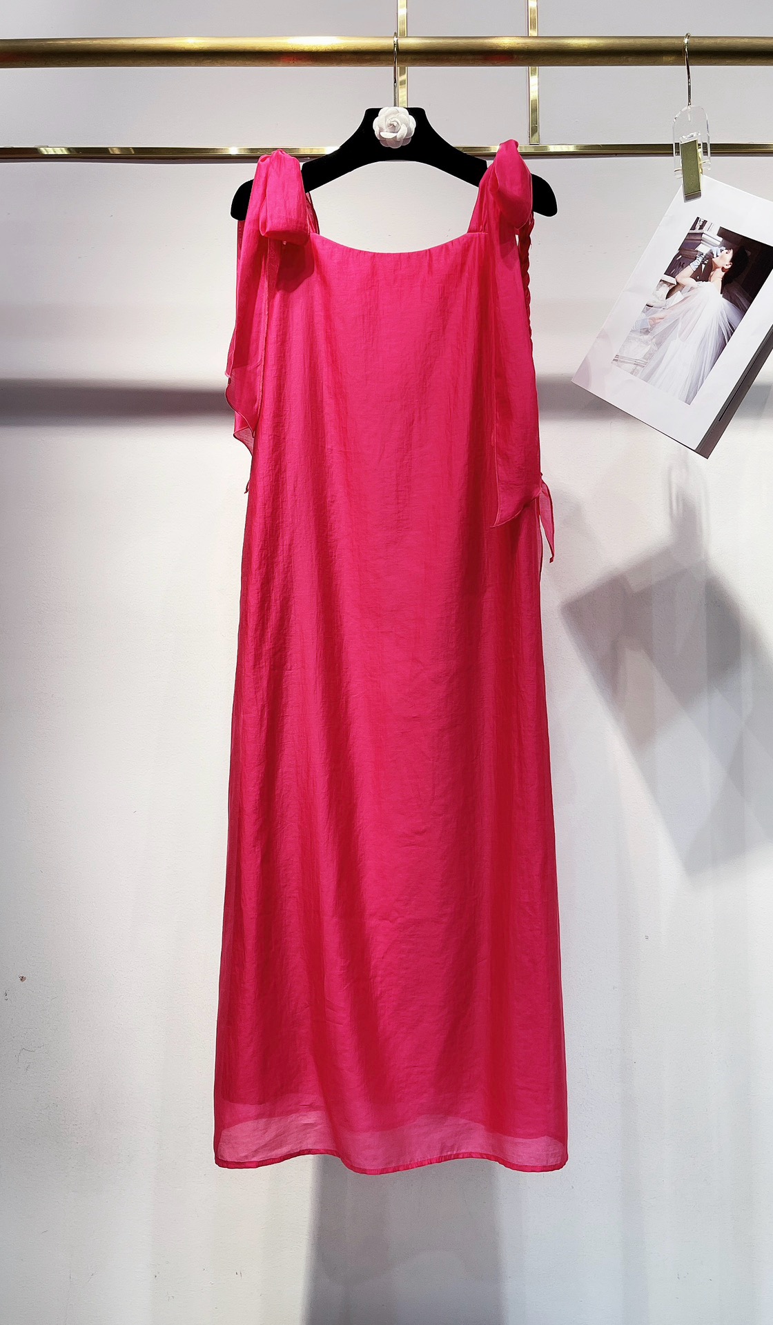 Elegant Summer Beach Dress - Sleeveless Midi Dress with Bow Tie Straps 6 i1745142623951 3047 0 4
