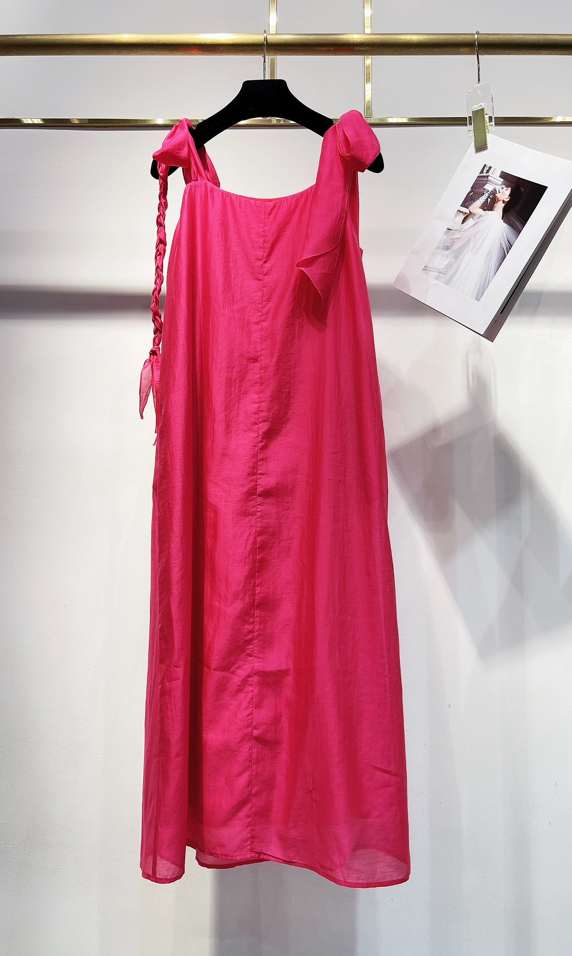 Elegant Summer Beach Dress - Sleeveless Midi Dress with Bow Tie Straps 9 i1745142623951 6653 0 7