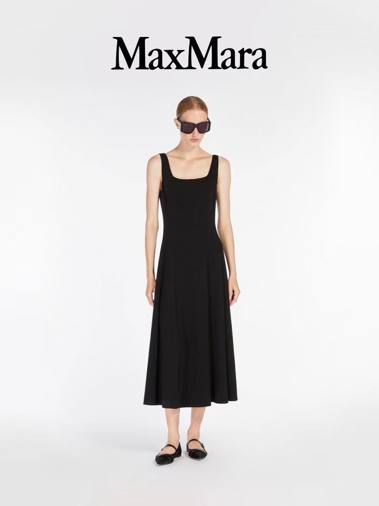 MaxMara Platani Sleeveless Midi Dress - Elegant Fit & Flare, Various Sizes 2 i1745993675187 5298 0 0