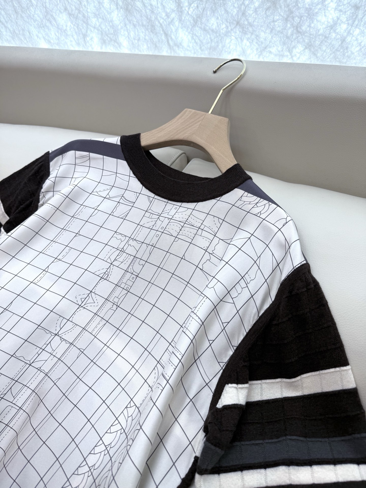 Hermes Silk and Knit Short Sleeve Top & Pants Set - 2025 Spring/Summer 8 i1747194525680 1568 0 6