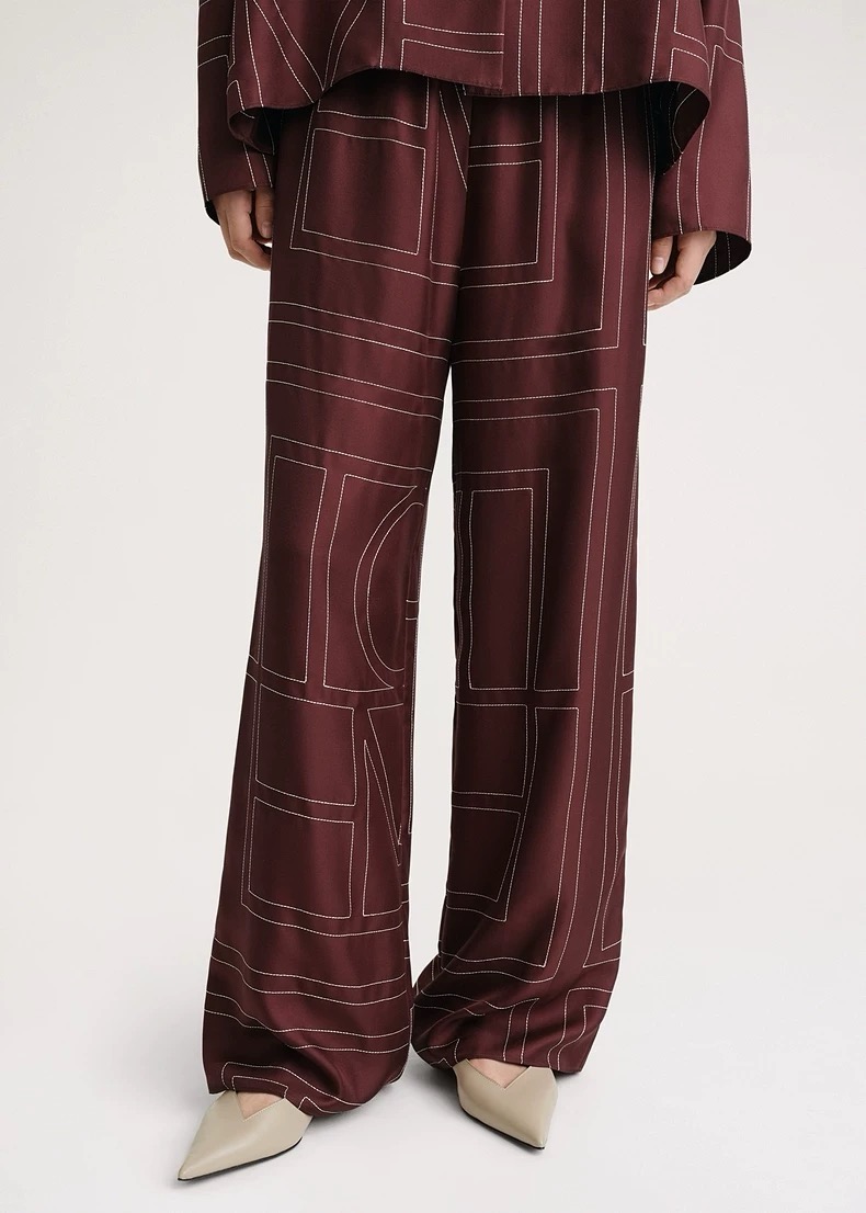 Toteme Bordeaux Embroidered Shirt & Pants Set - Chic & Comfortable 2 i1747914065381 2675 0 0