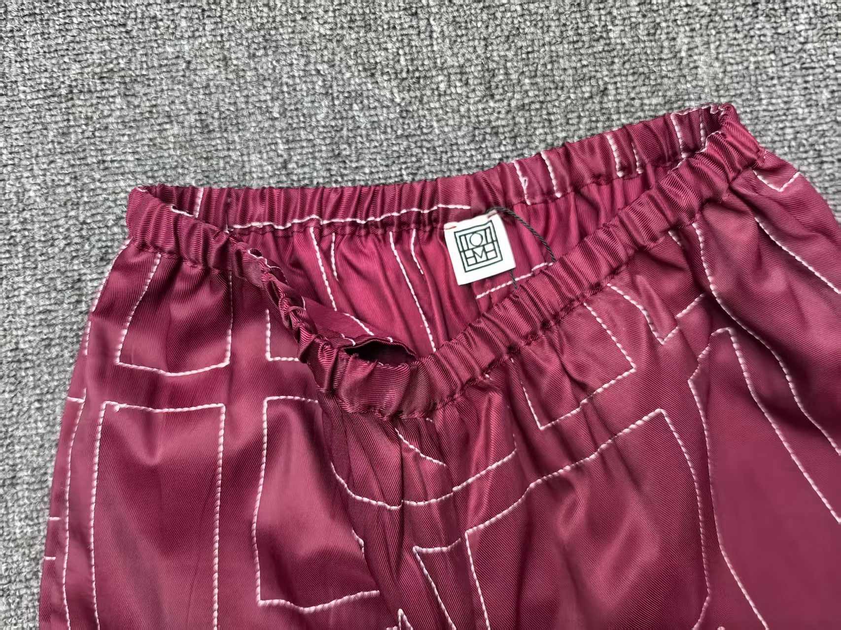 Toteme Bordeaux Embroidered Shirt & Pants Set - Chic & Comfortable 8 i1747914065713 4778 0 6