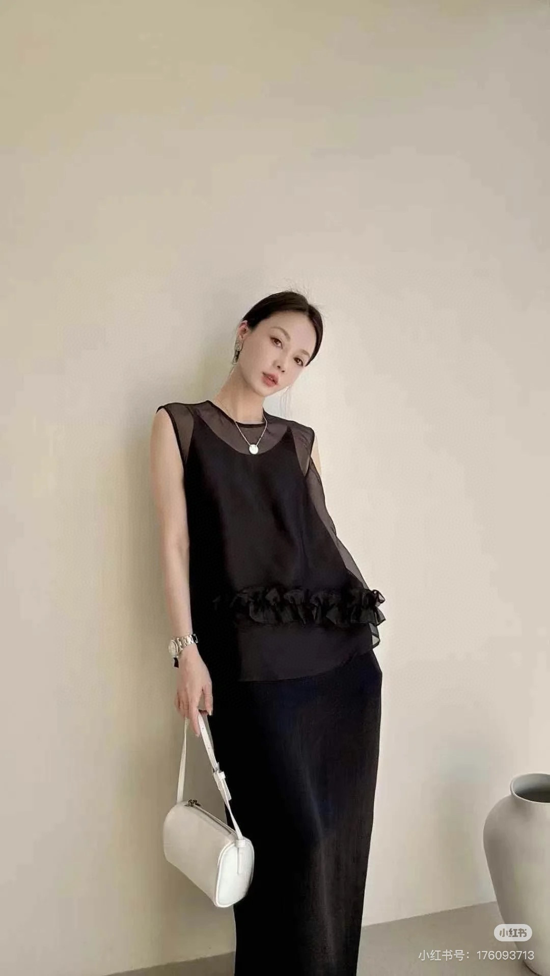 Elegant Silk Organza and Acetate Slip Dress Set - French Style, Ruffle Detail 7 i1749793807093 638 0 5
