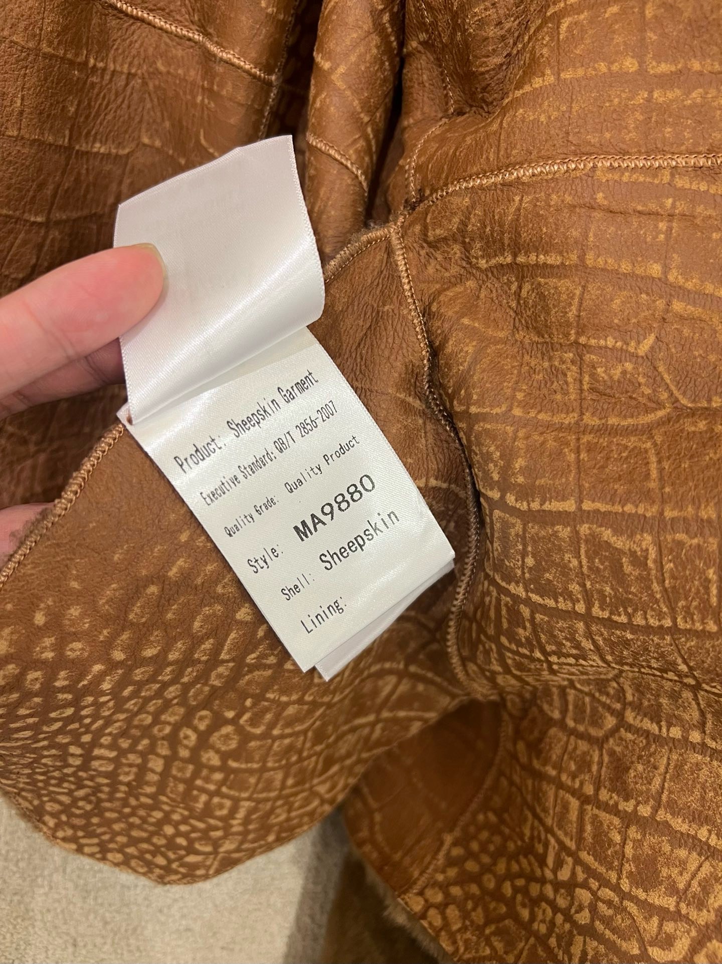 LP Imported Spanish Lambskin Leather Jacket - Croc Embossed Interior 9 i1755914160763 8415 0 7