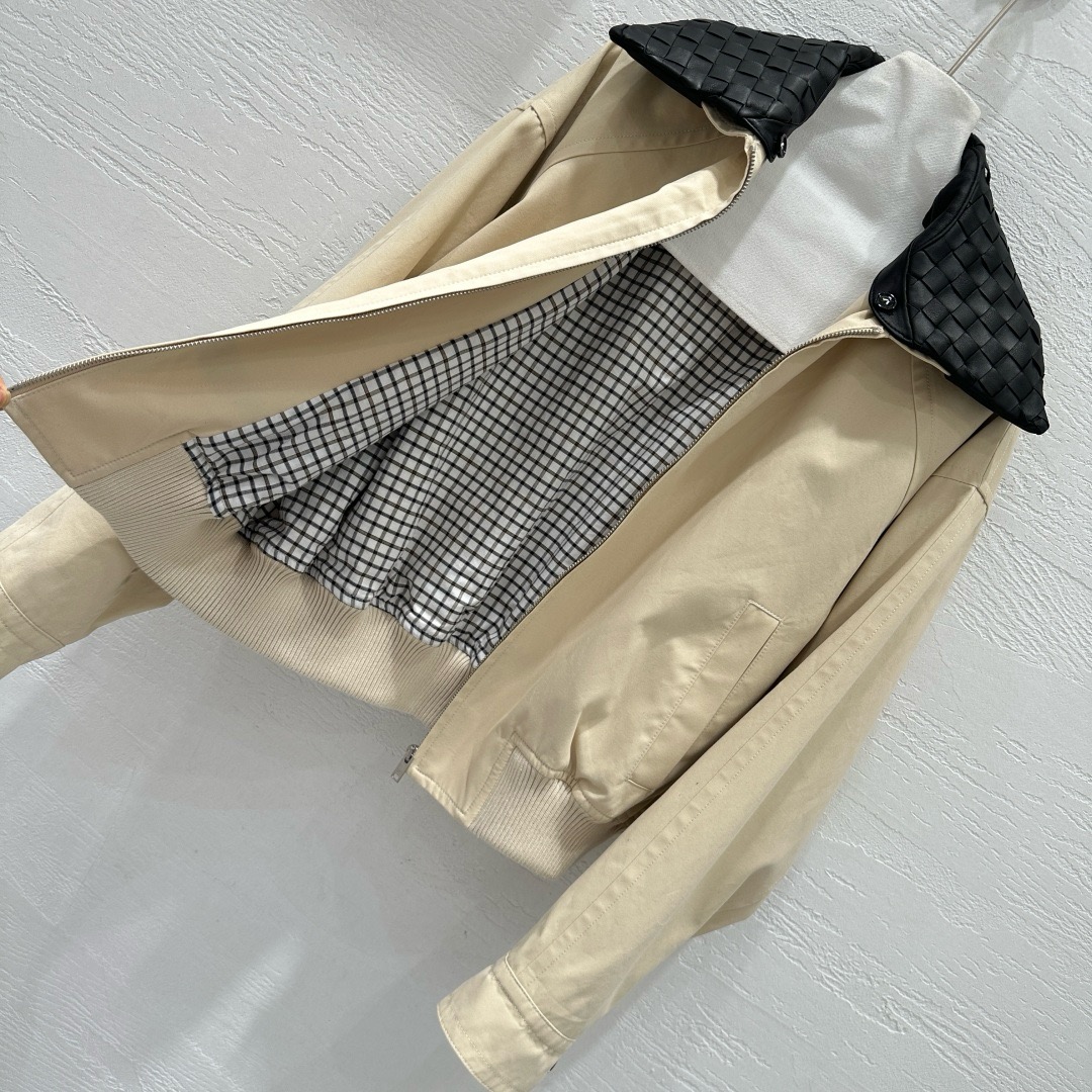 Bot**ga Veneta Inspired Lambskin Jacket - Detachable Collar, Three Colors 7 i1755998452453 6611 0 6